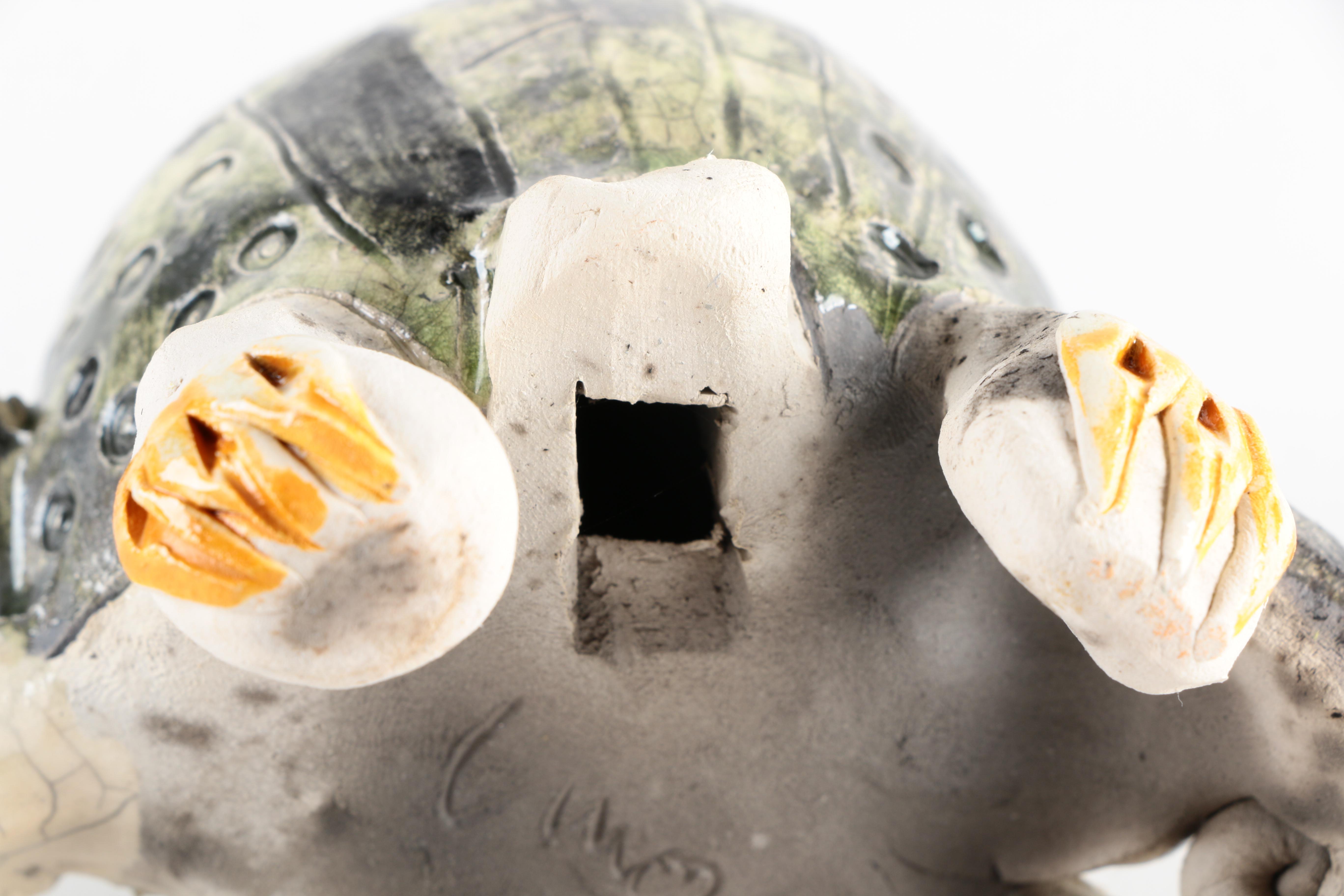 Chris Moses Art Pottery Animal Whistle Figurines