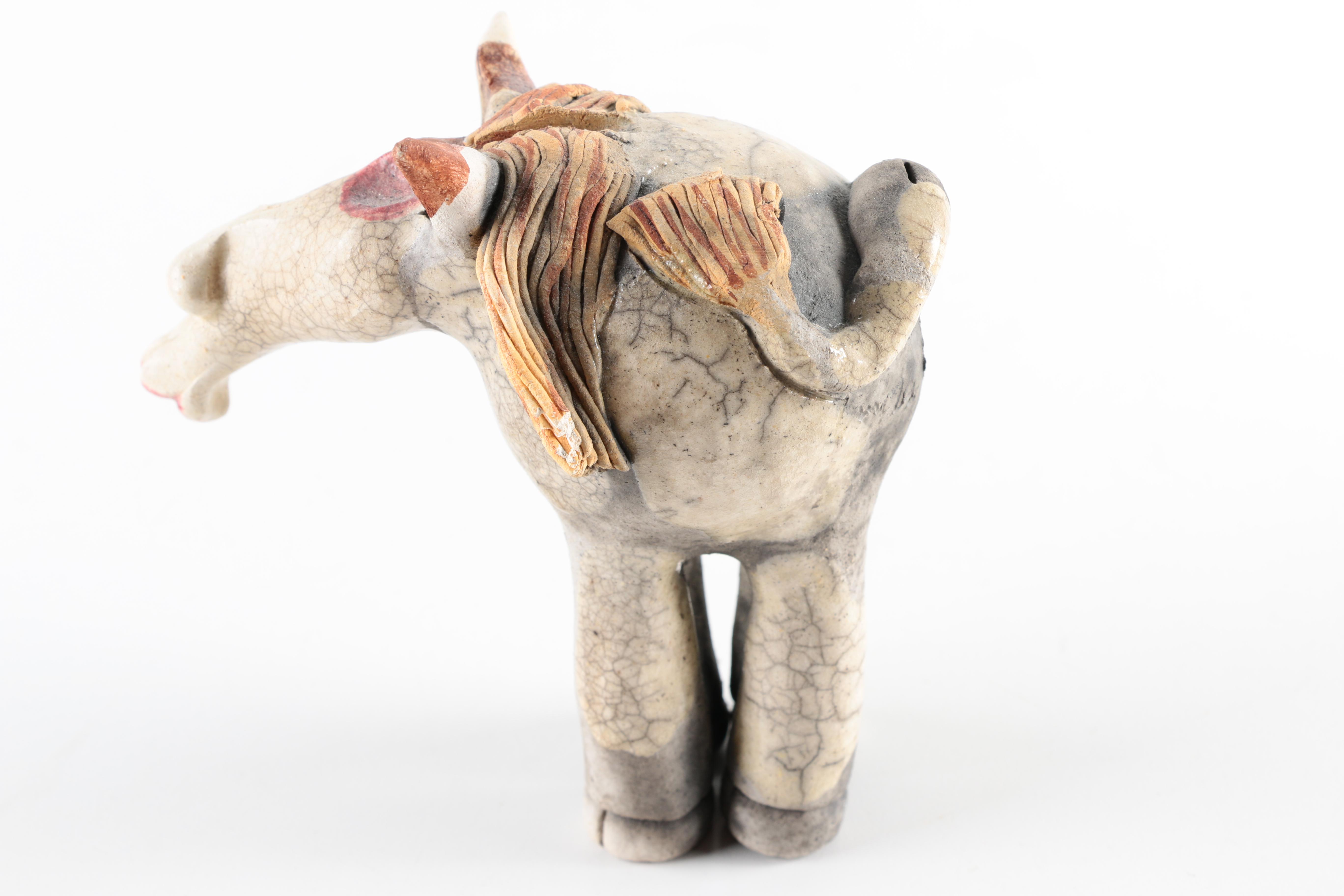 Chris Moses Art Pottery Animal Whistle Figurines