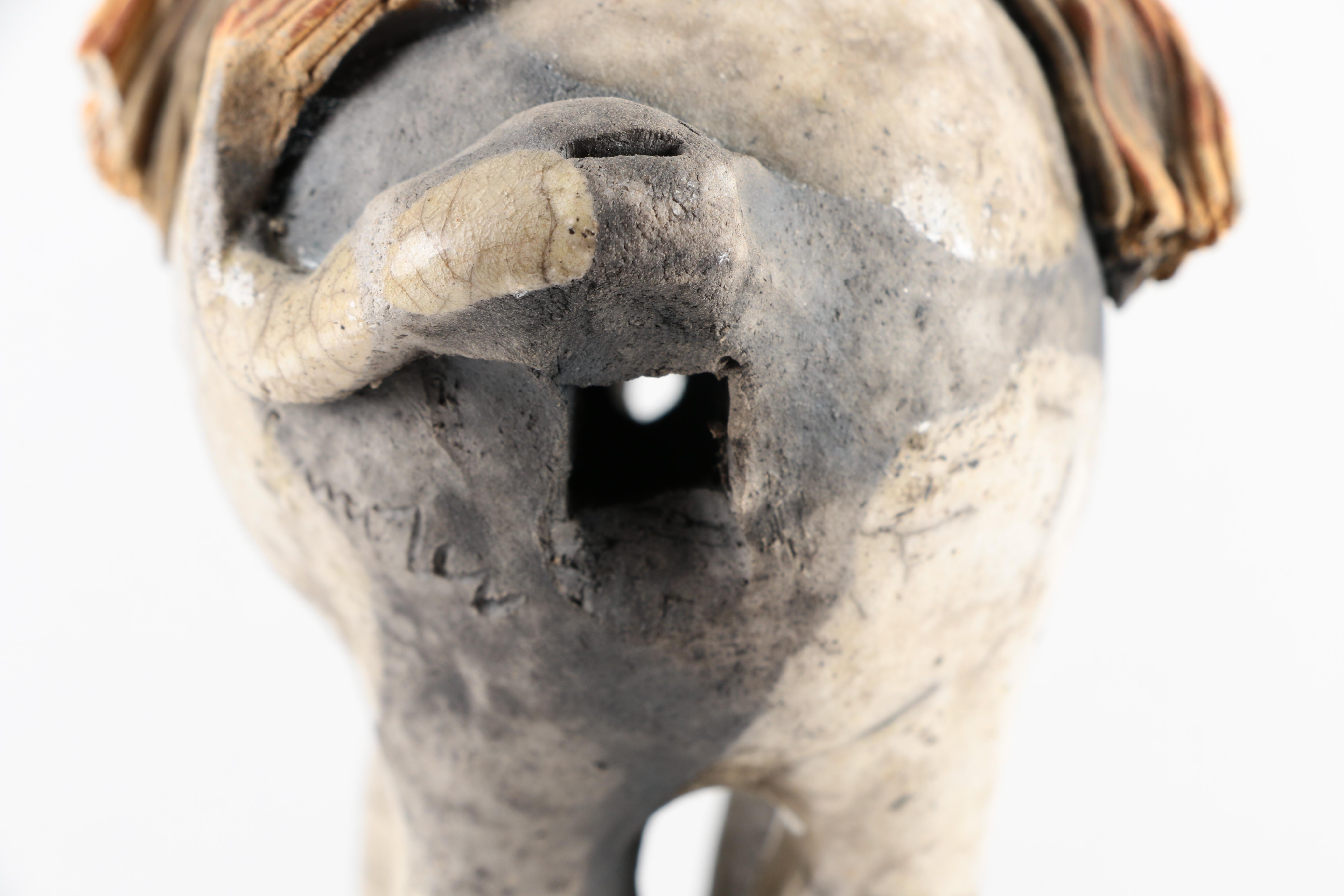 Chris Moses Art Pottery Animal Whistle Figurines