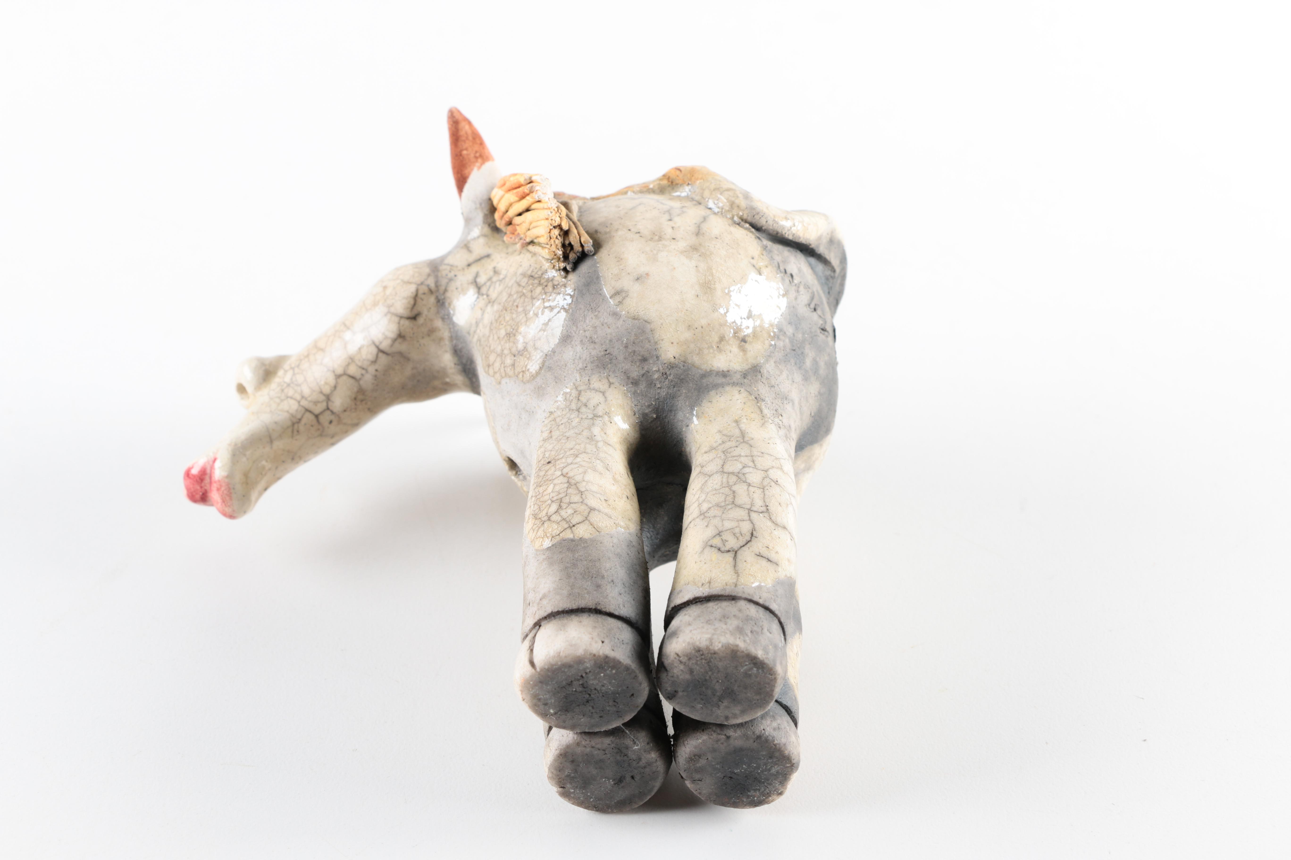 Chris Moses Art Pottery Animal Whistle Figurines