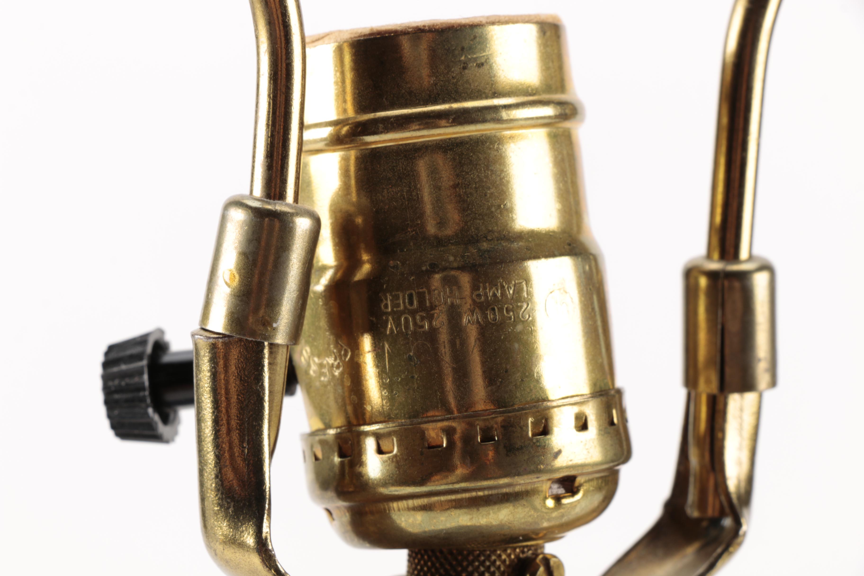 Blue Floral and Candle Style Ceramic Lamp