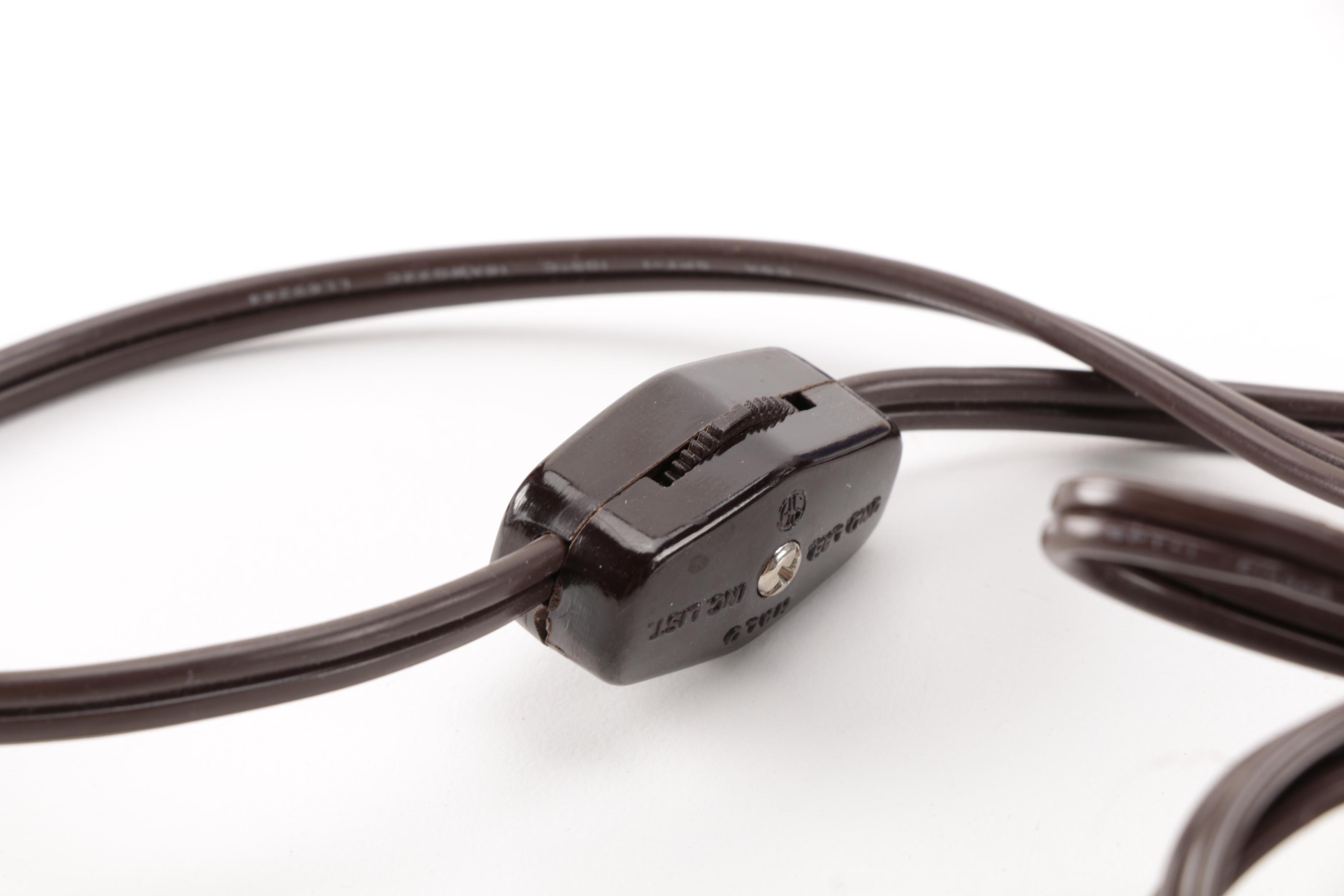 Blue Floral and Candle Style Ceramic Lamp