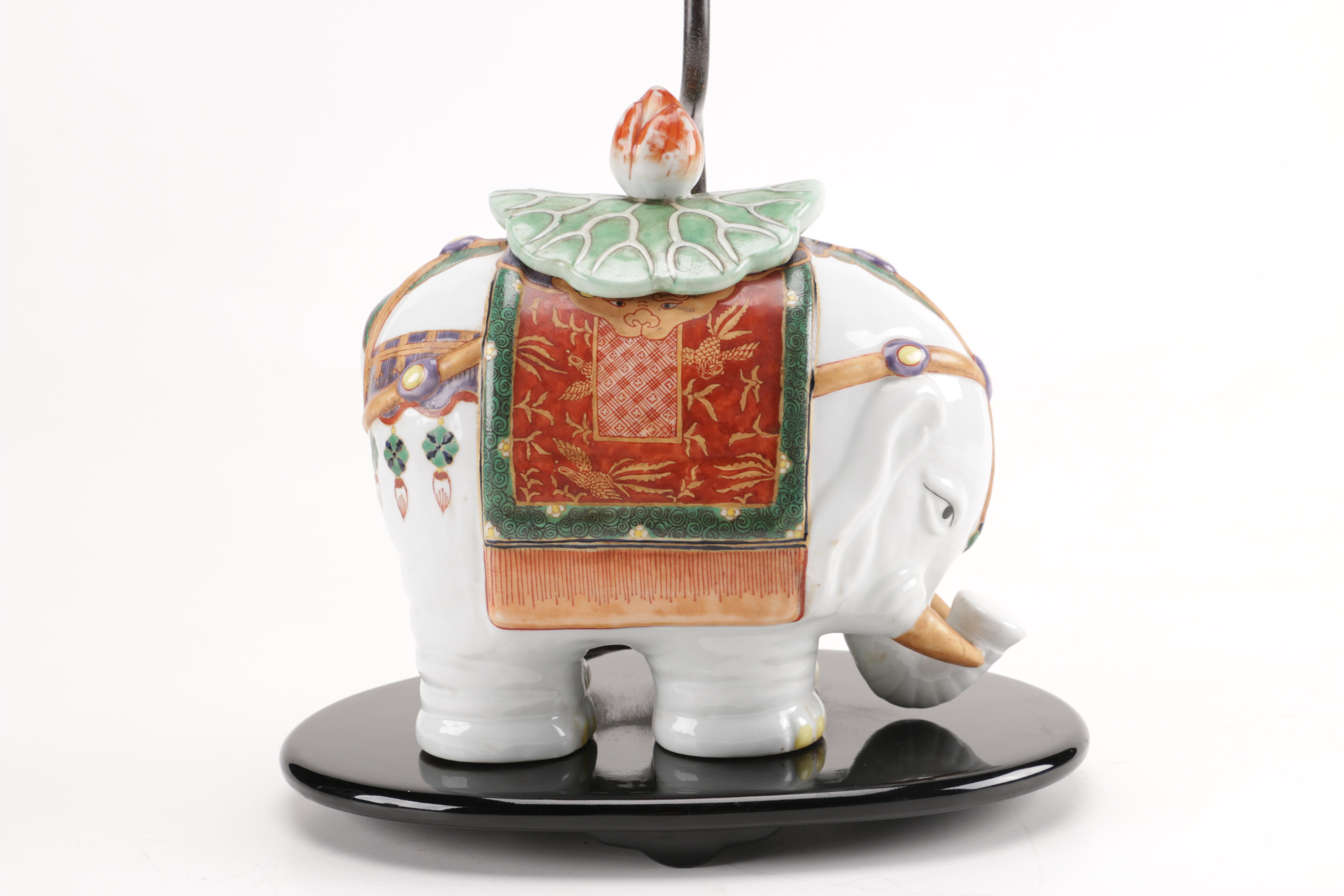 Ceramic Elephant Lamp
