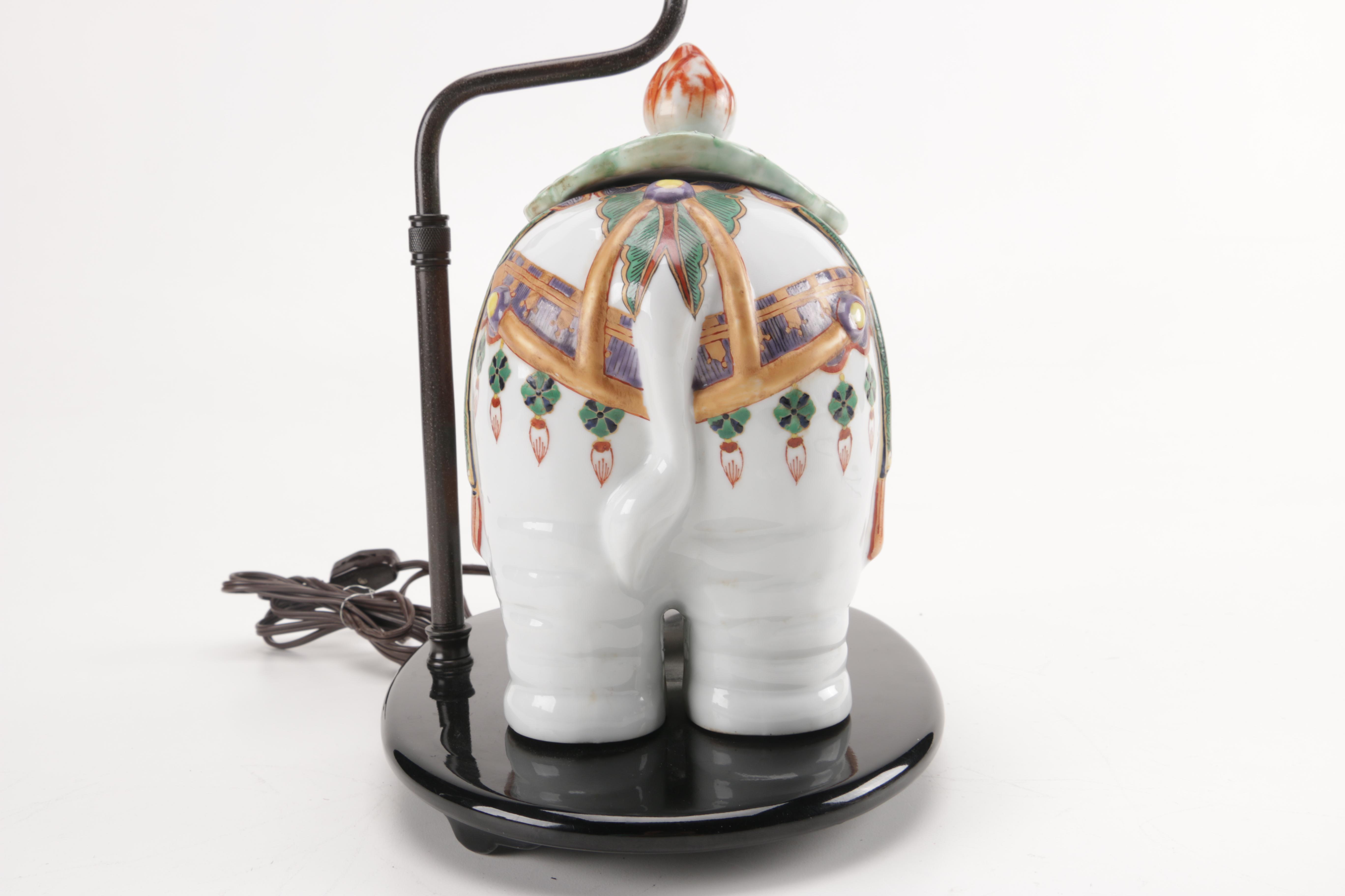 Ceramic Elephant Lamp