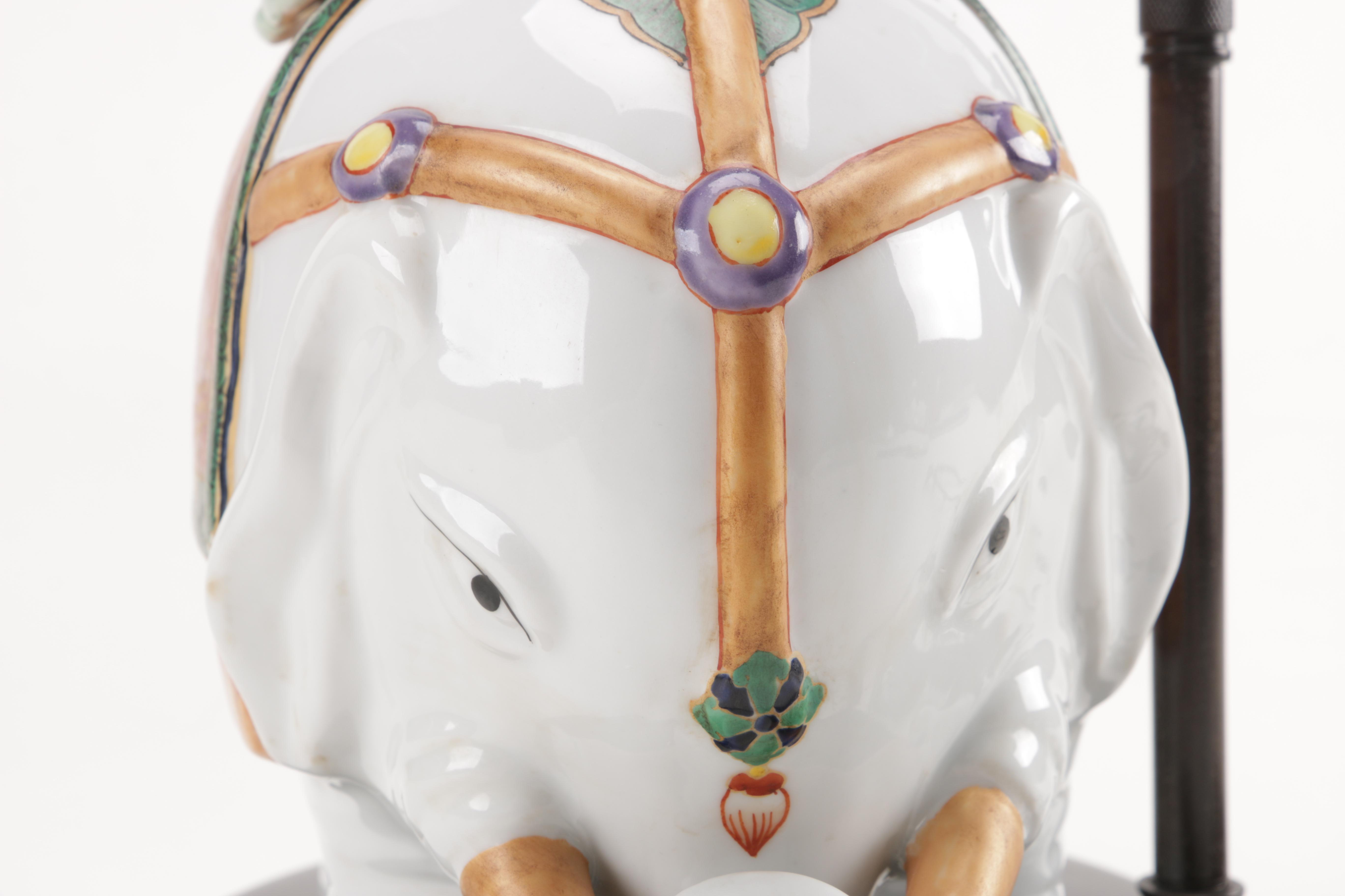 Ceramic Elephant Lamp