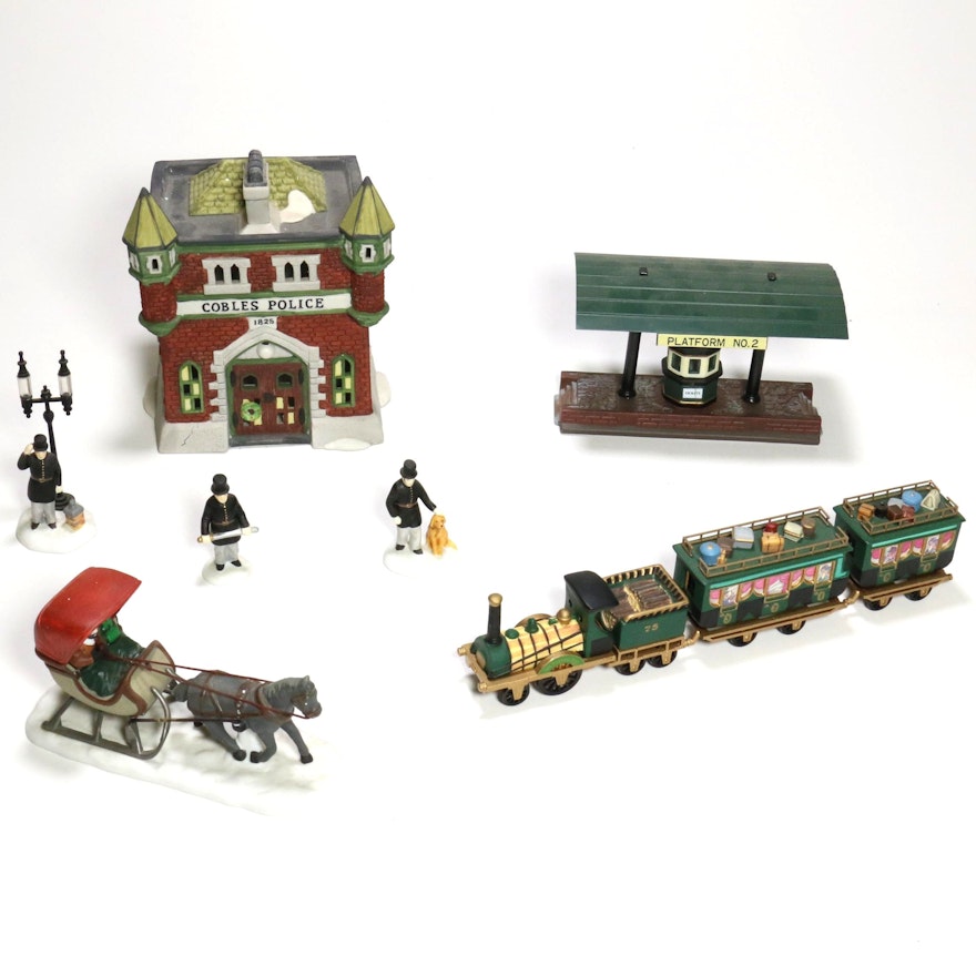 Collection of Department 56 "Heritage Village" Porcelain Seasonal Décor