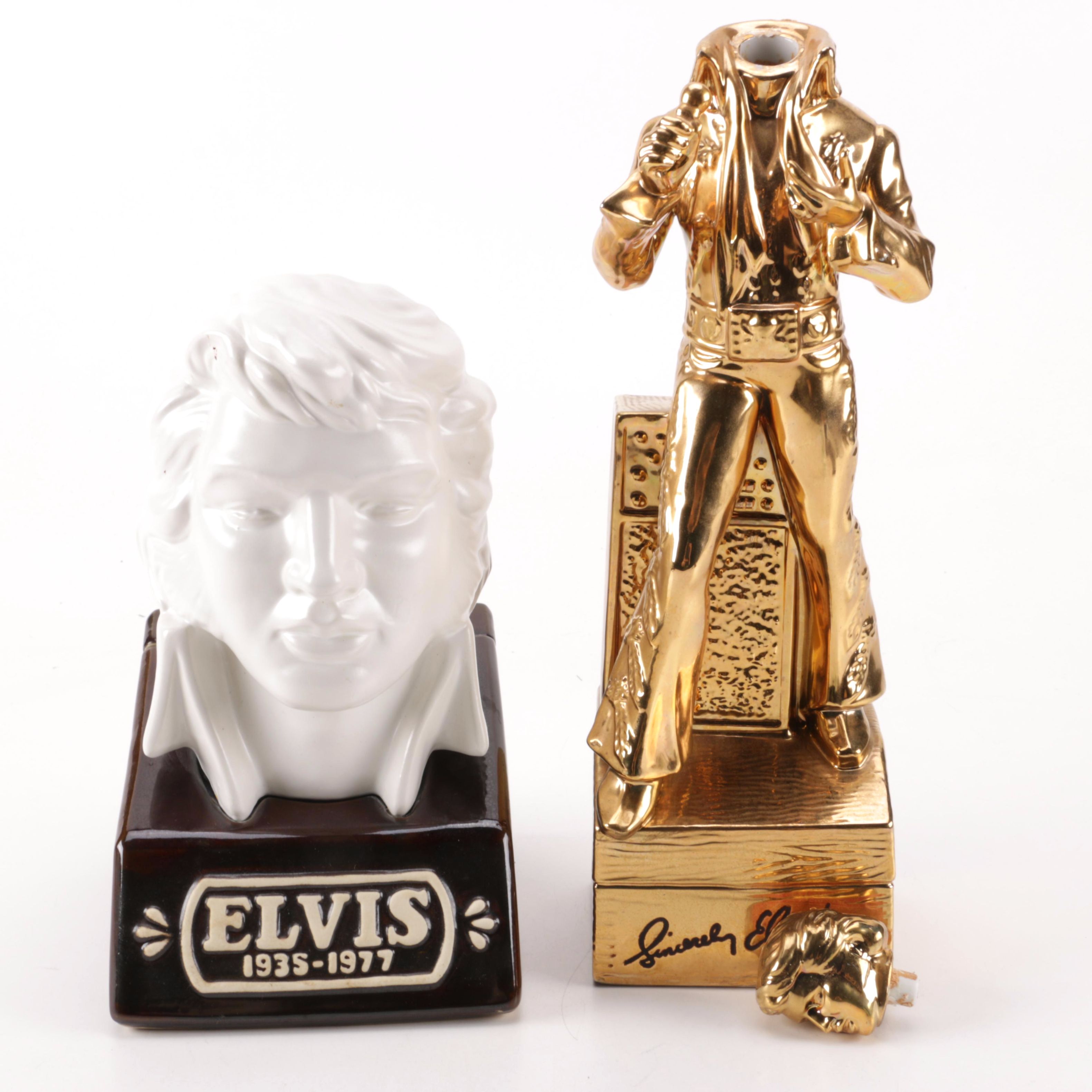 Pair of Elvis Decanters