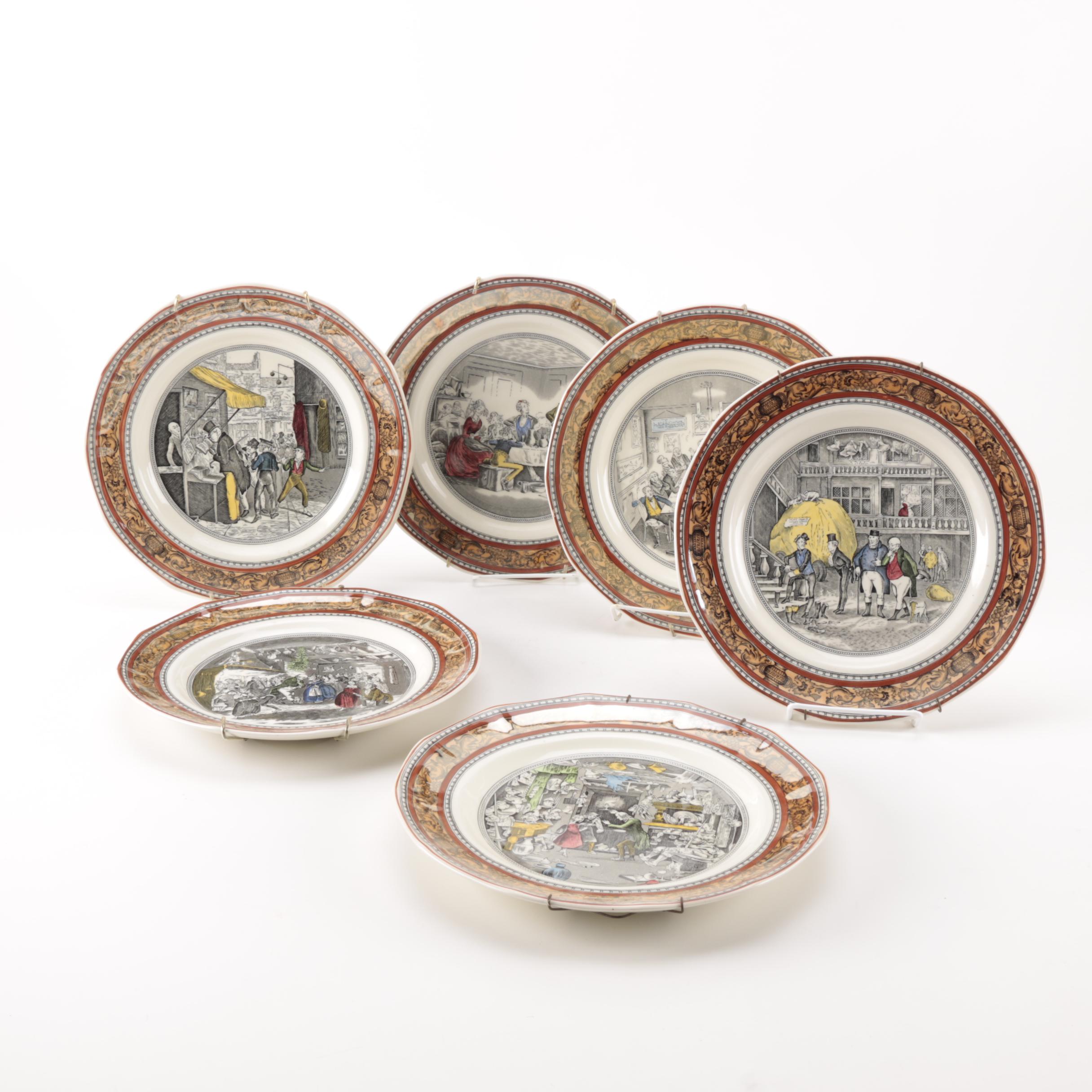 Charles Dickens Ironstone Plates