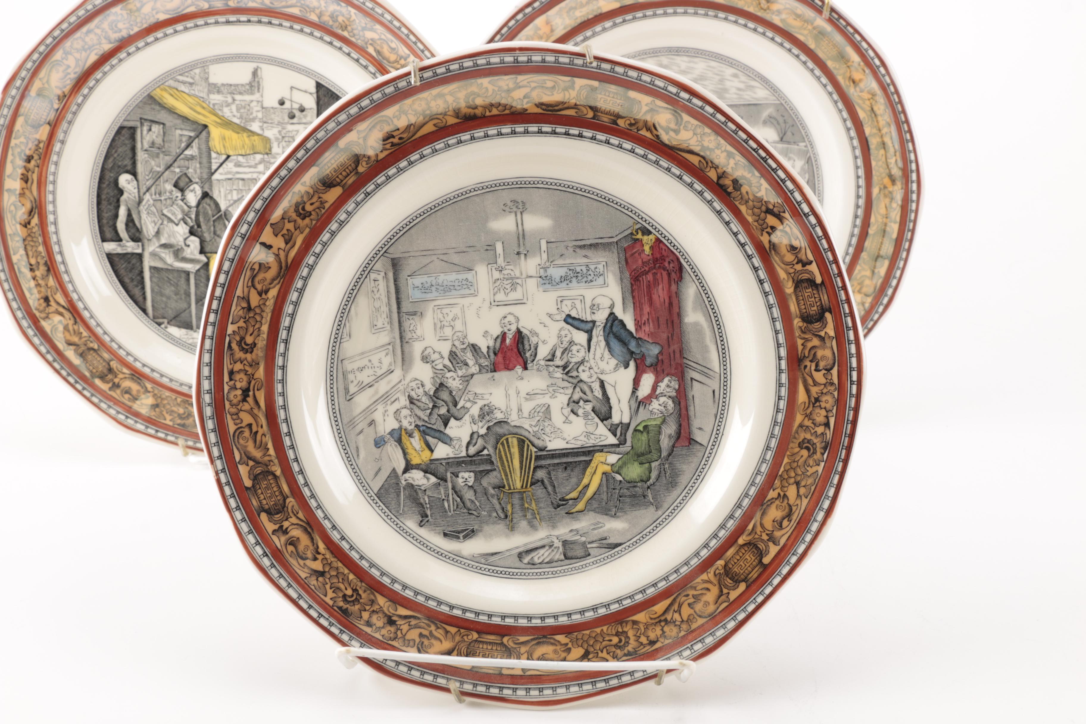 Charles Dickens Ironstone Plates
