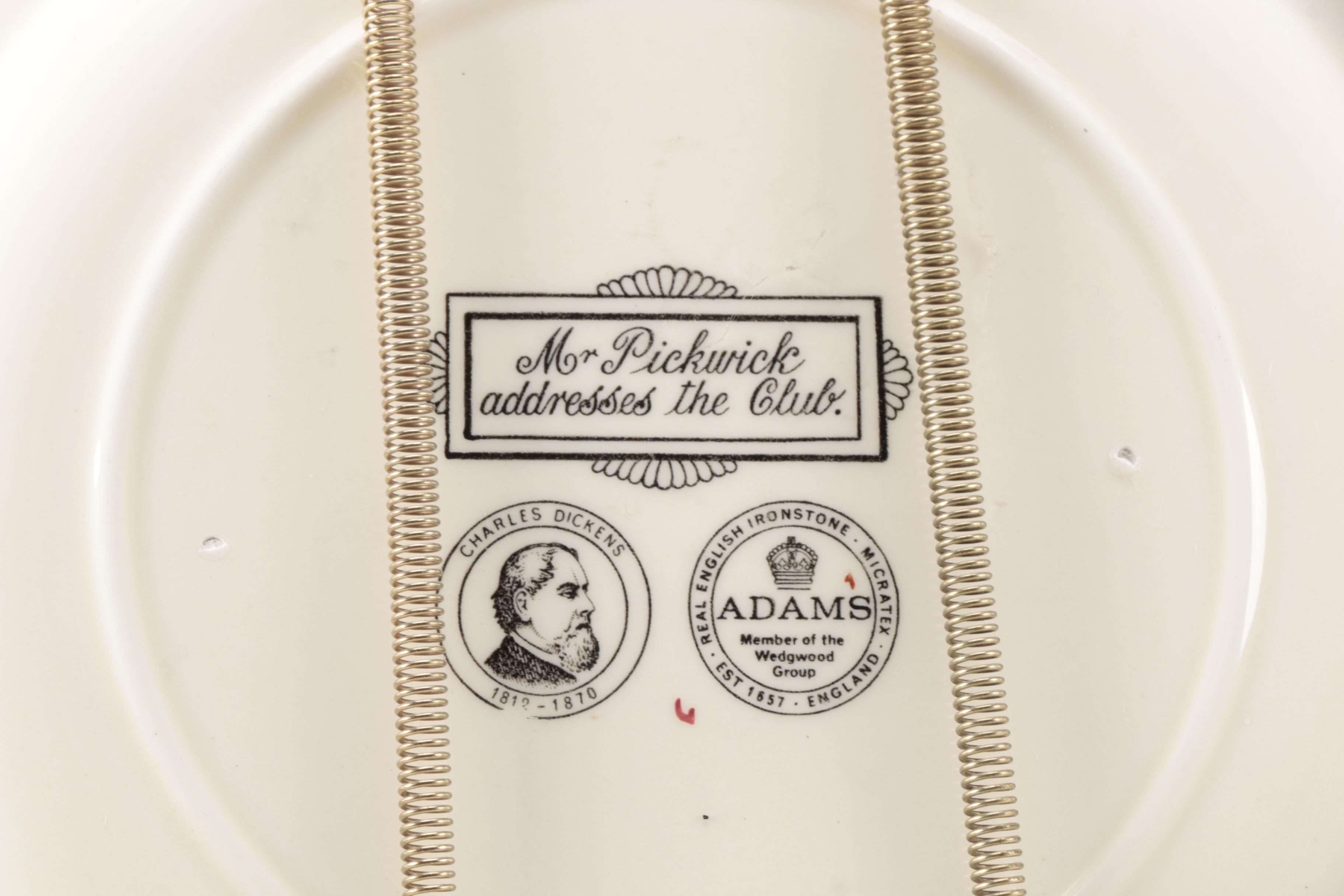 Charles Dickens Ironstone Plates