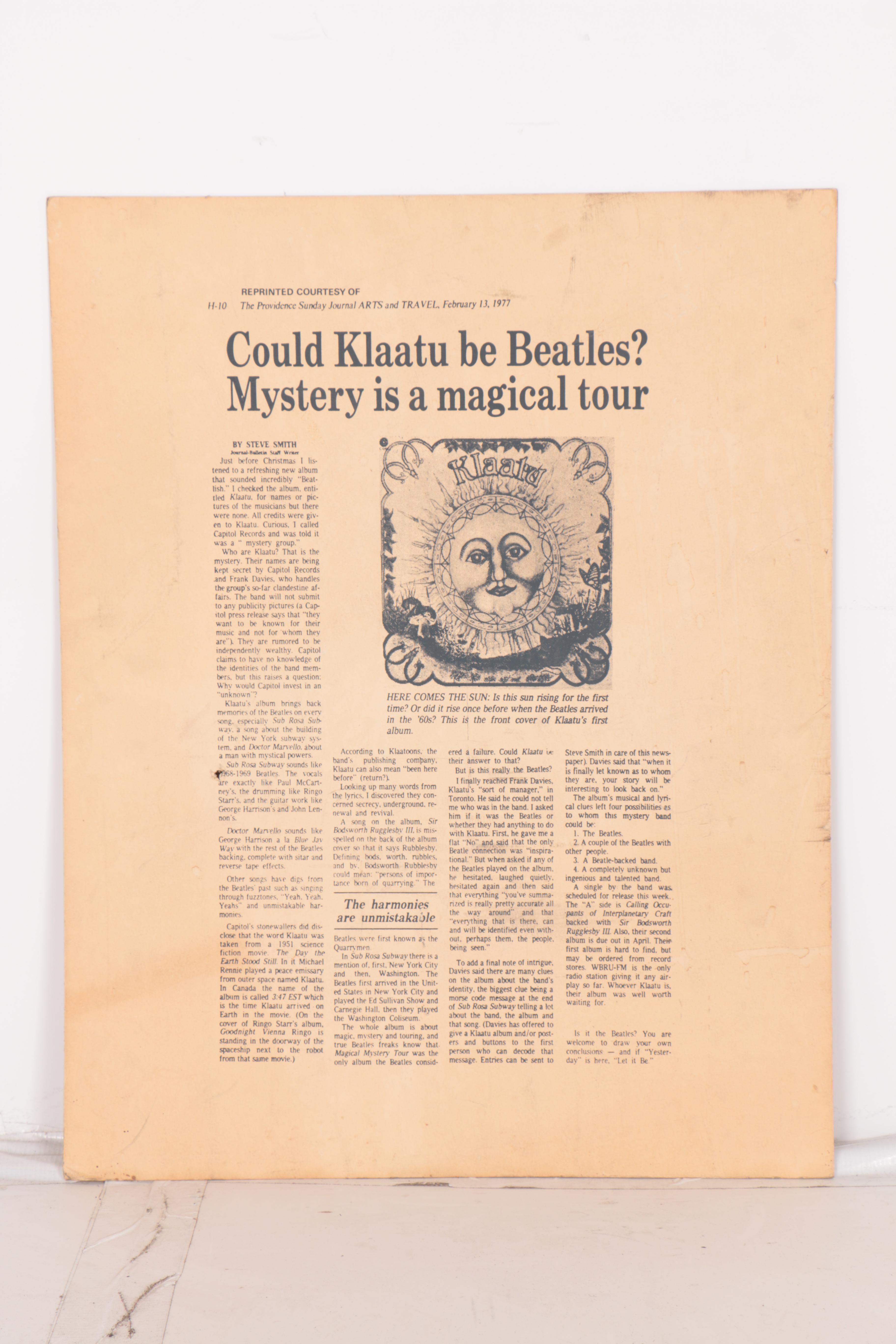 Record Store Promotional The Beatles "Love Songs" Album Cover