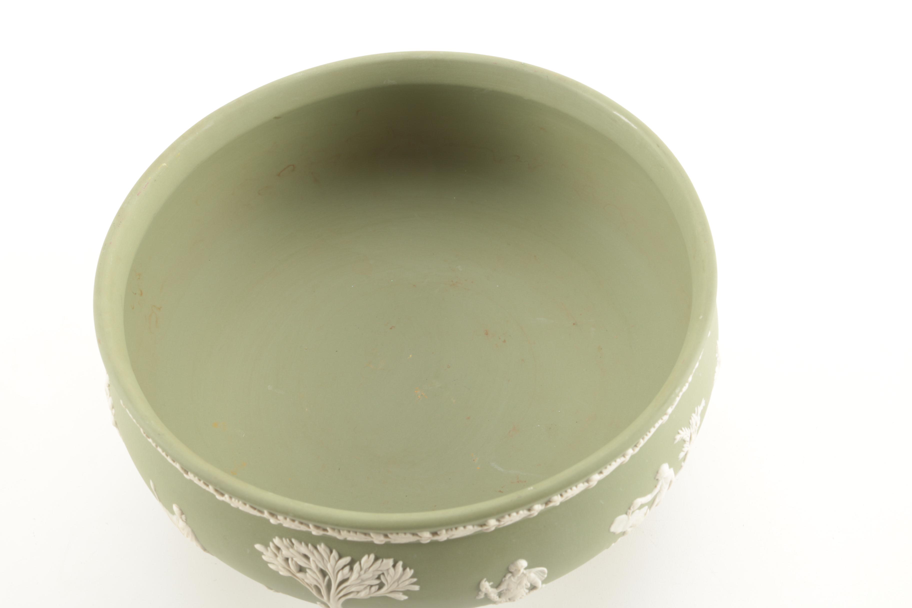 Vintage Green Wedgwood Jasper Tableware