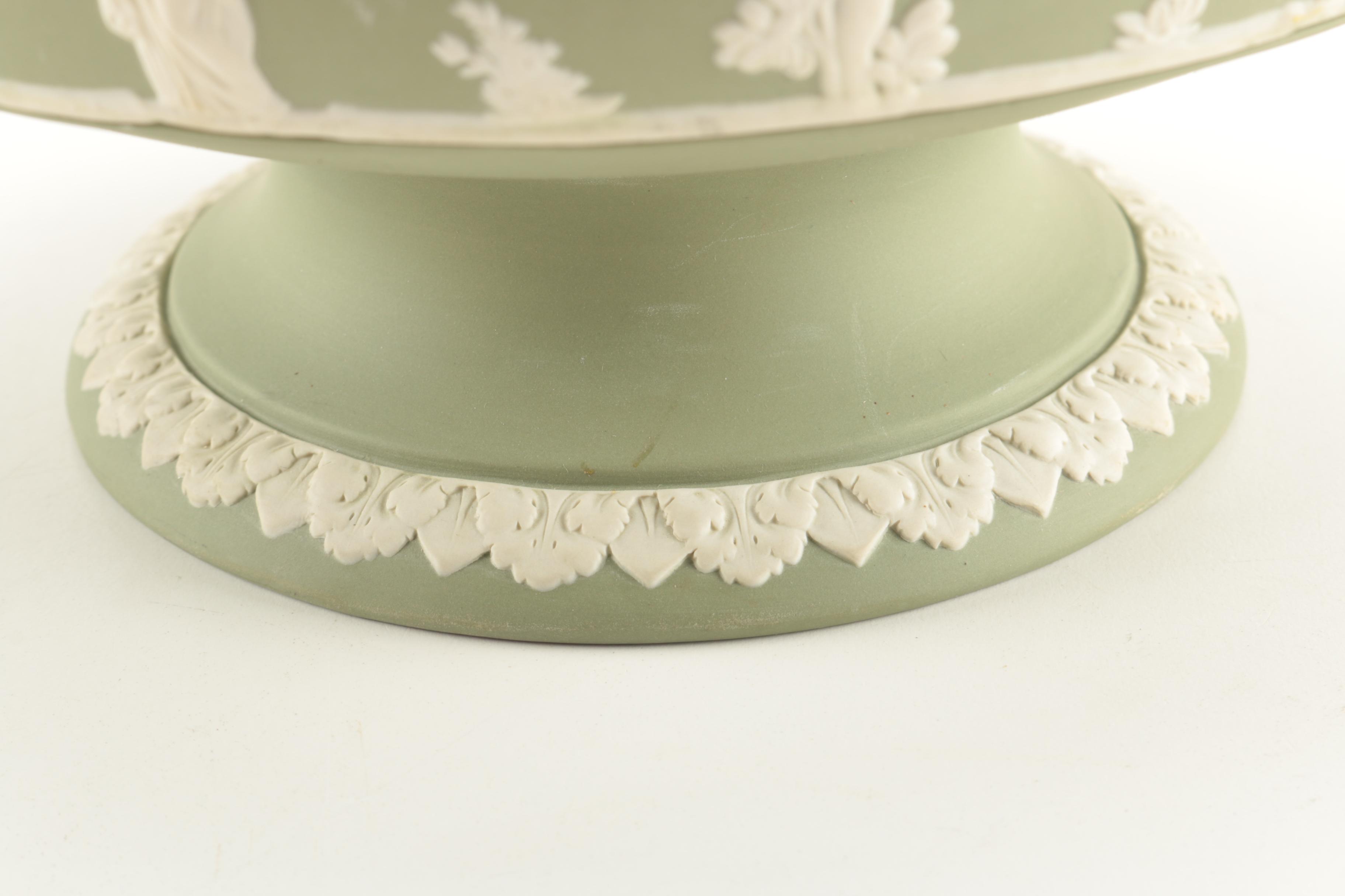 Vintage Green Wedgwood Jasper Tableware