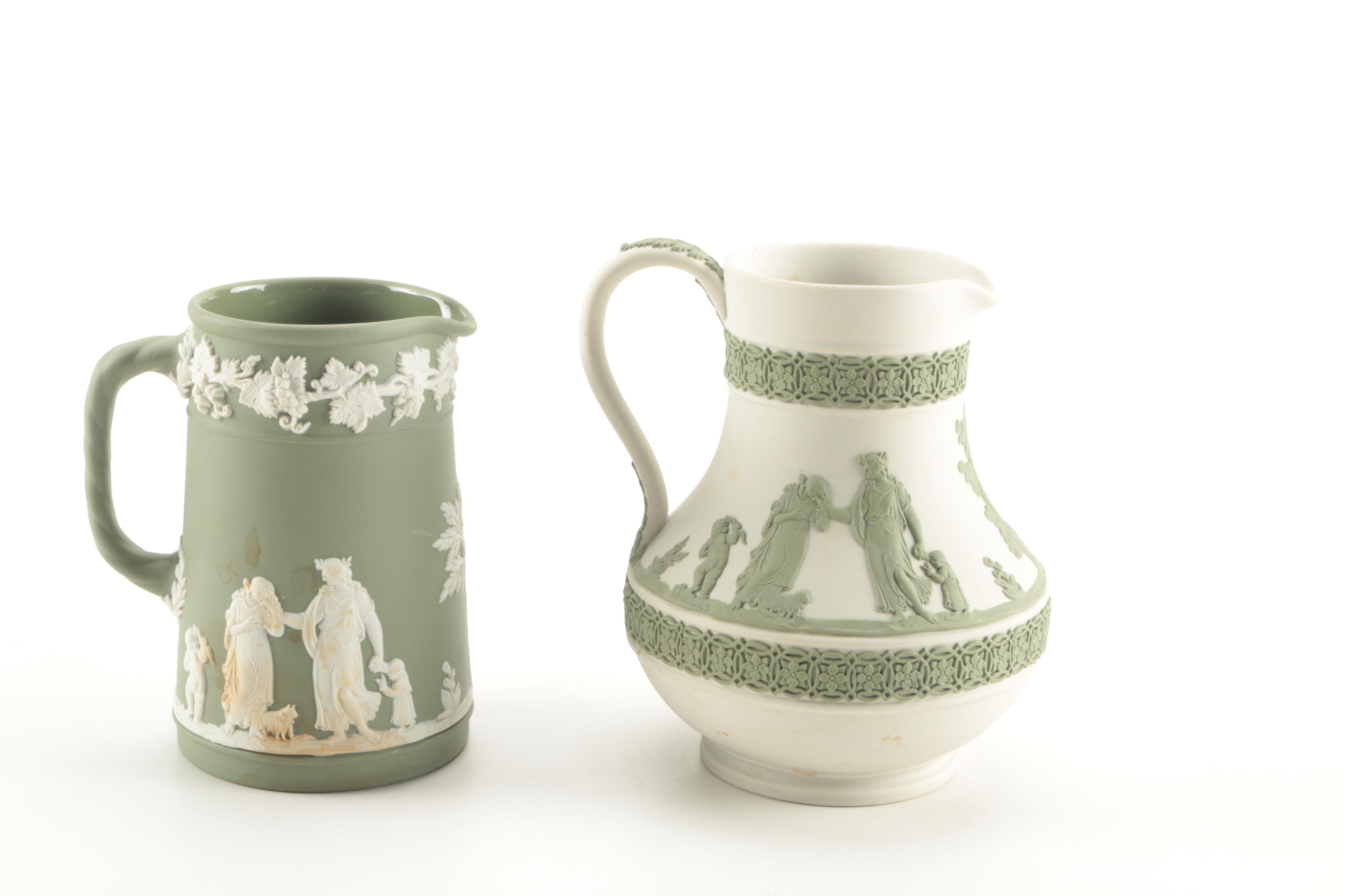 Vintage Green Wedgwood Jasper Tableware