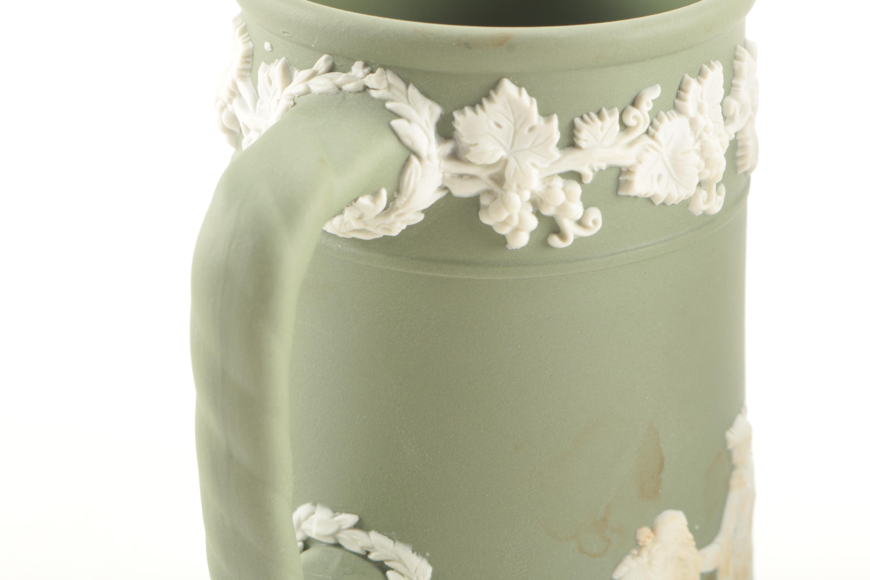 Vintage Green Wedgwood Jasper Tableware