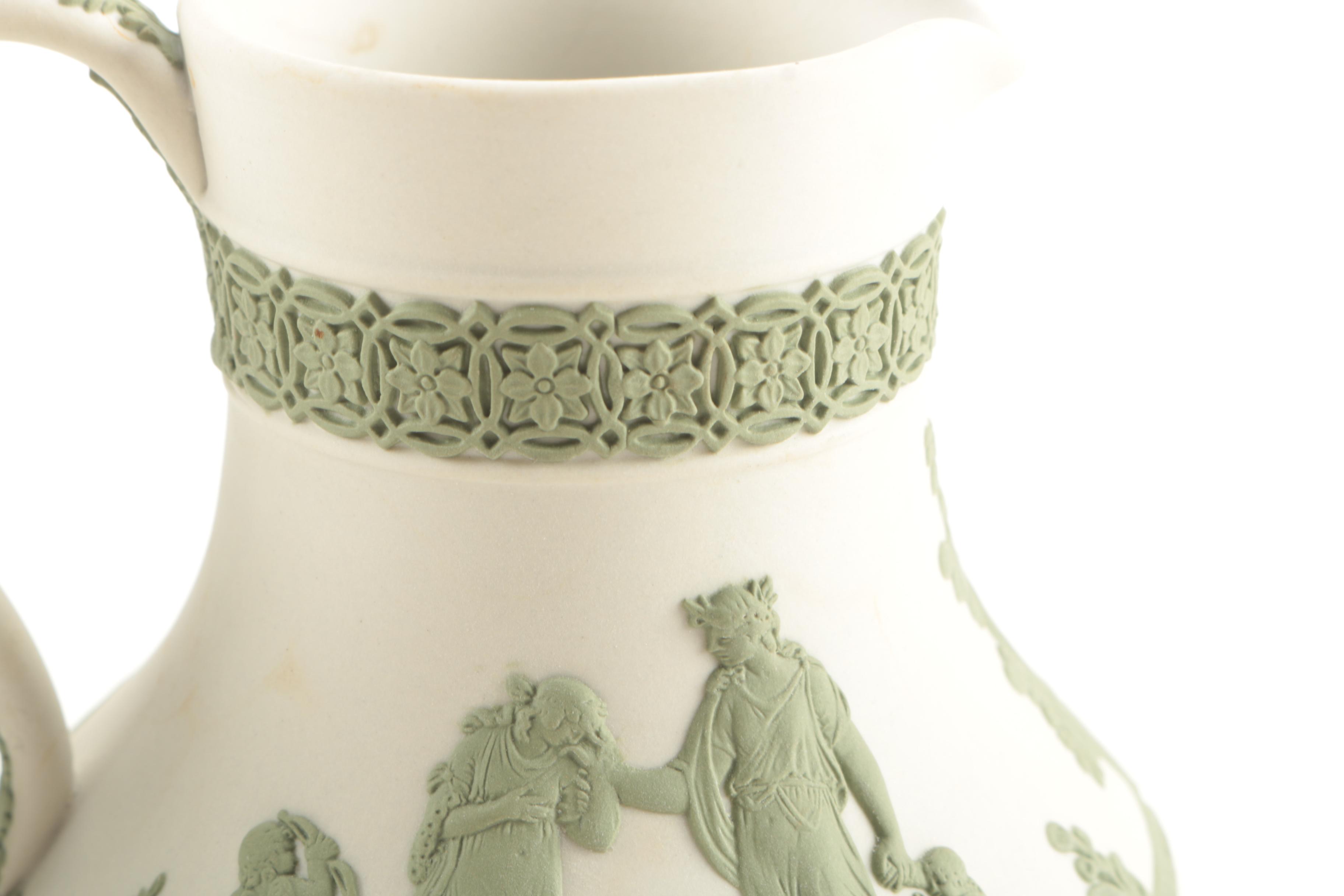 Vintage Green Wedgwood Jasper Tableware