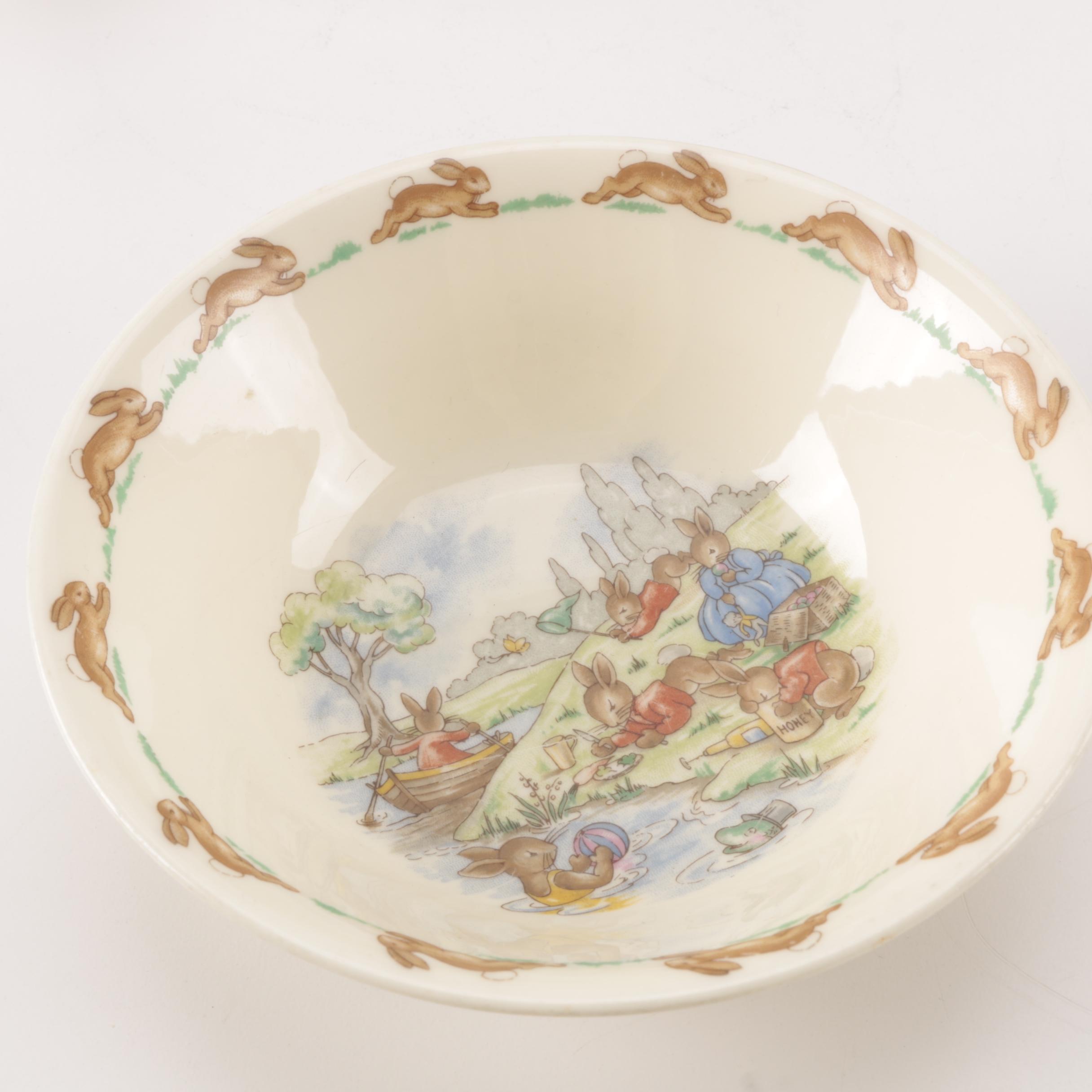 Vintage Royal Doulton "Bunnykins"  Children's Tableware