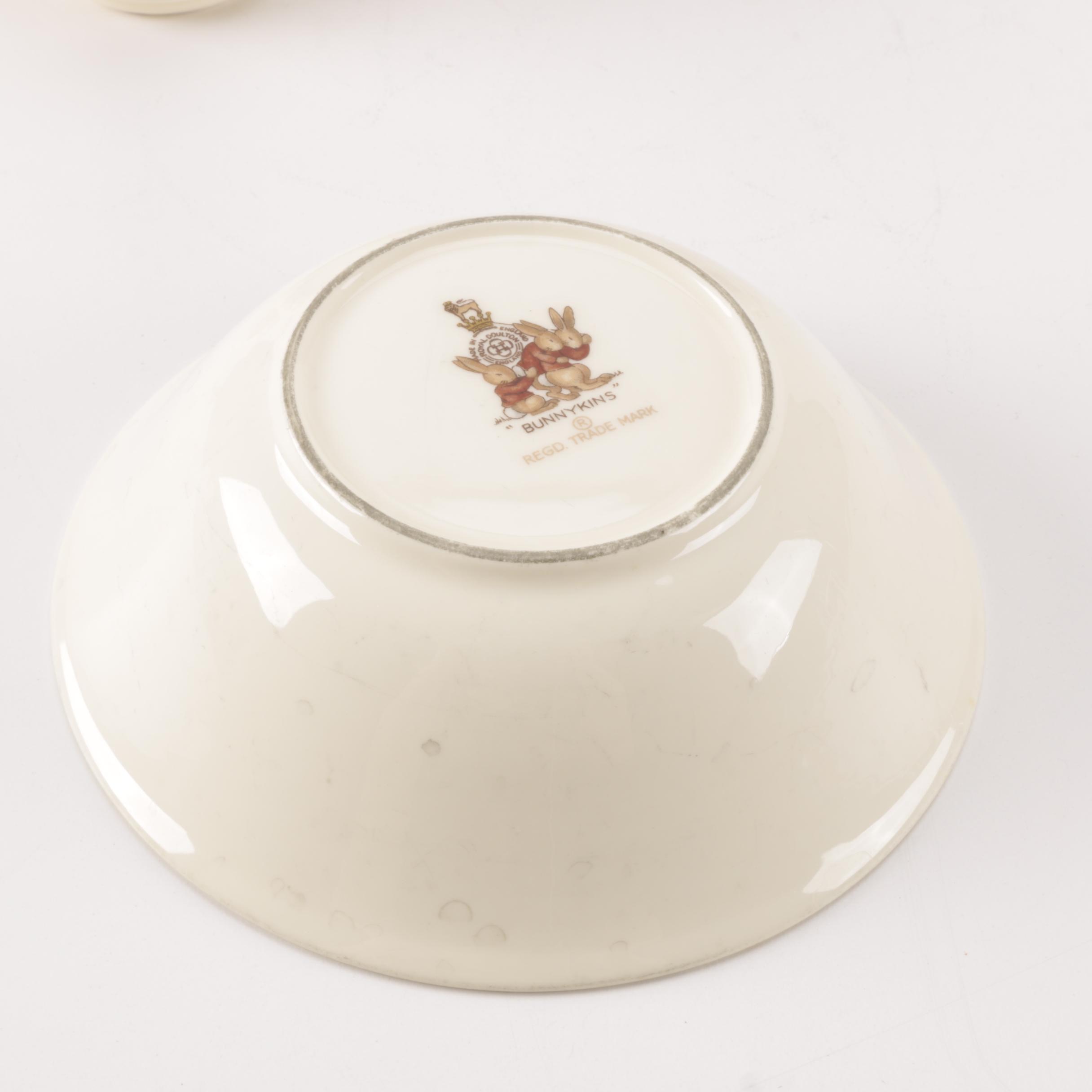 Vintage Royal Doulton "Bunnykins"  Children's Tableware