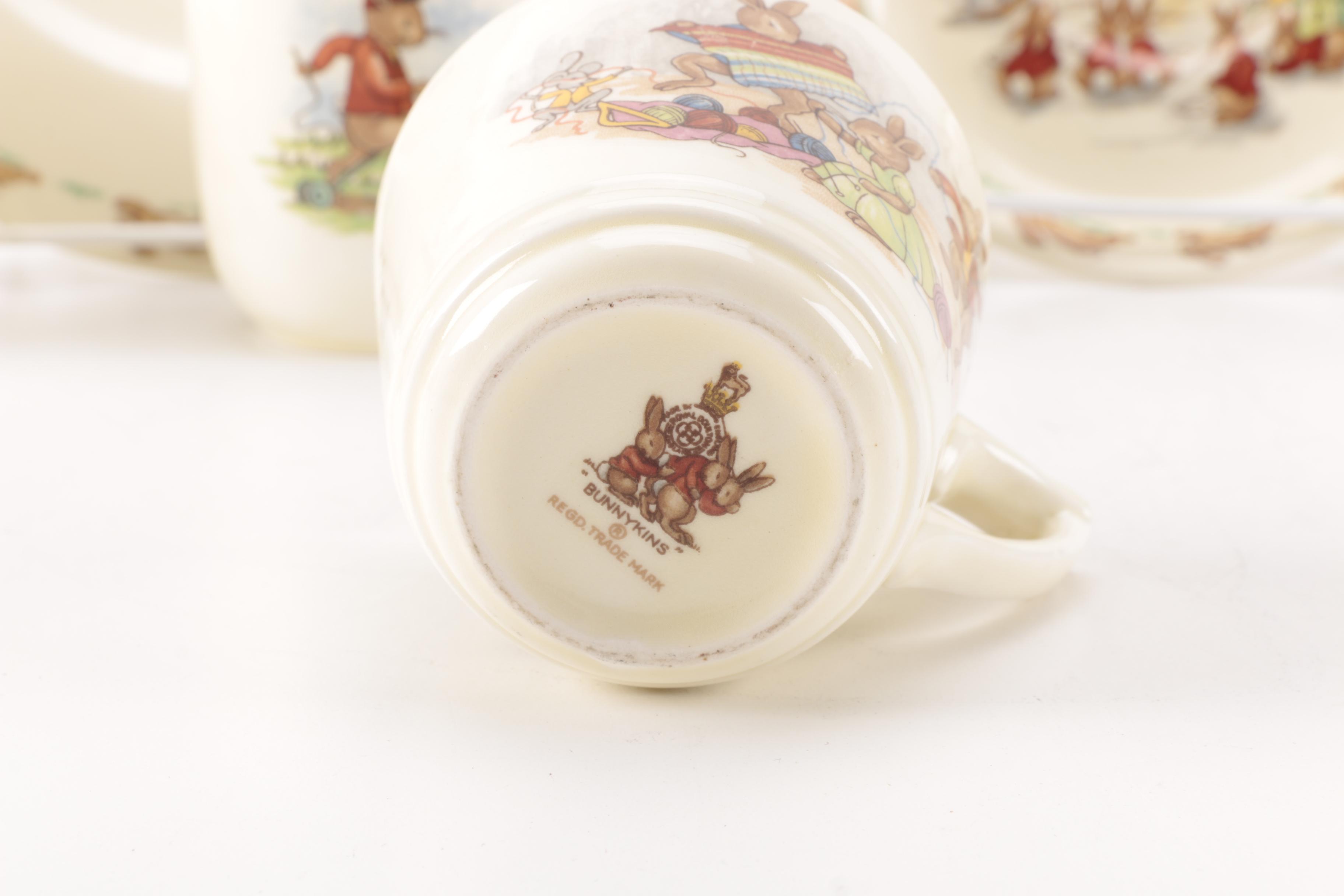 Vintage Royal Doulton "Bunnykins"  Children's Tableware