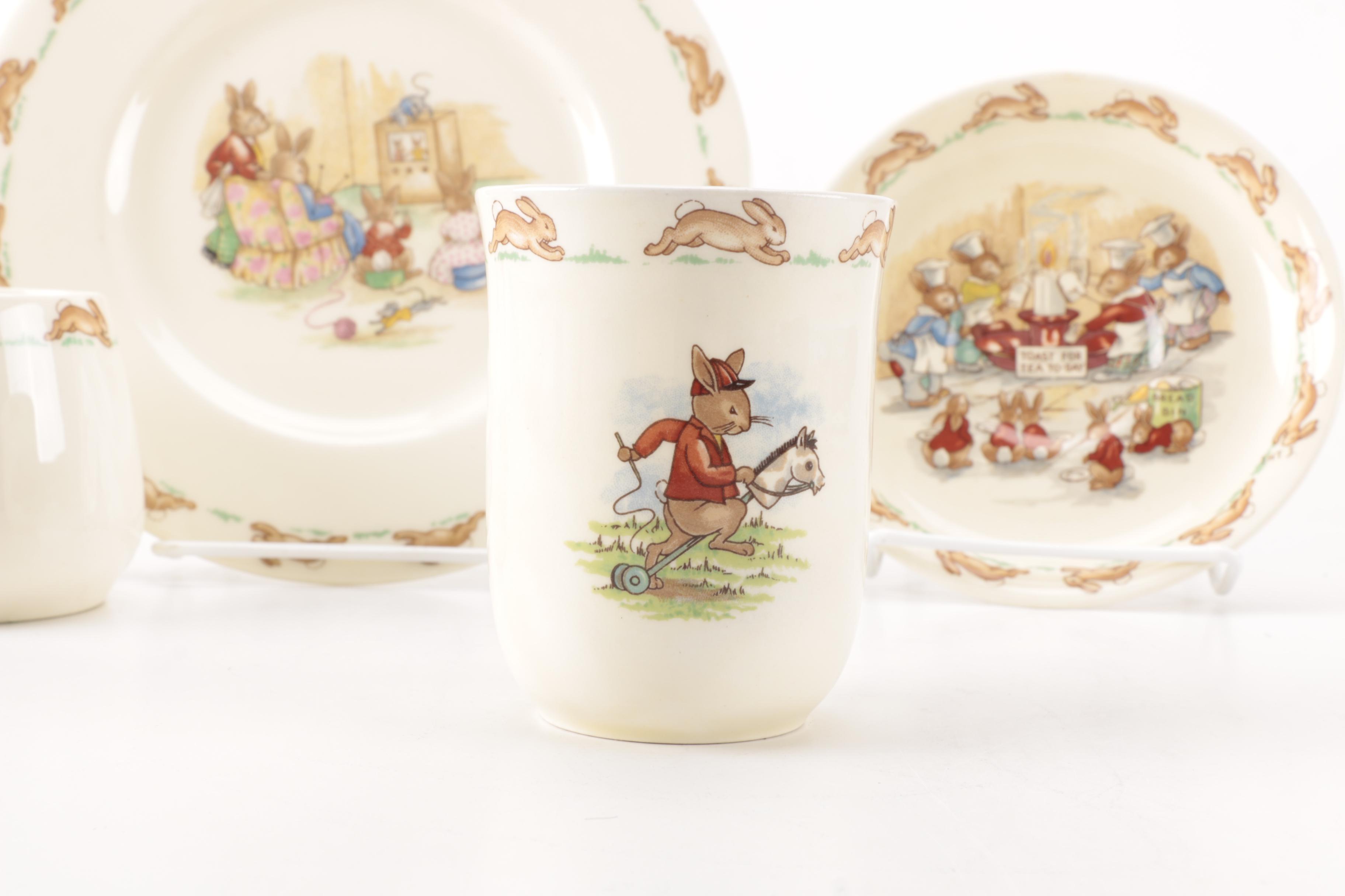 Vintage Royal Doulton "Bunnykins"  Children's Tableware