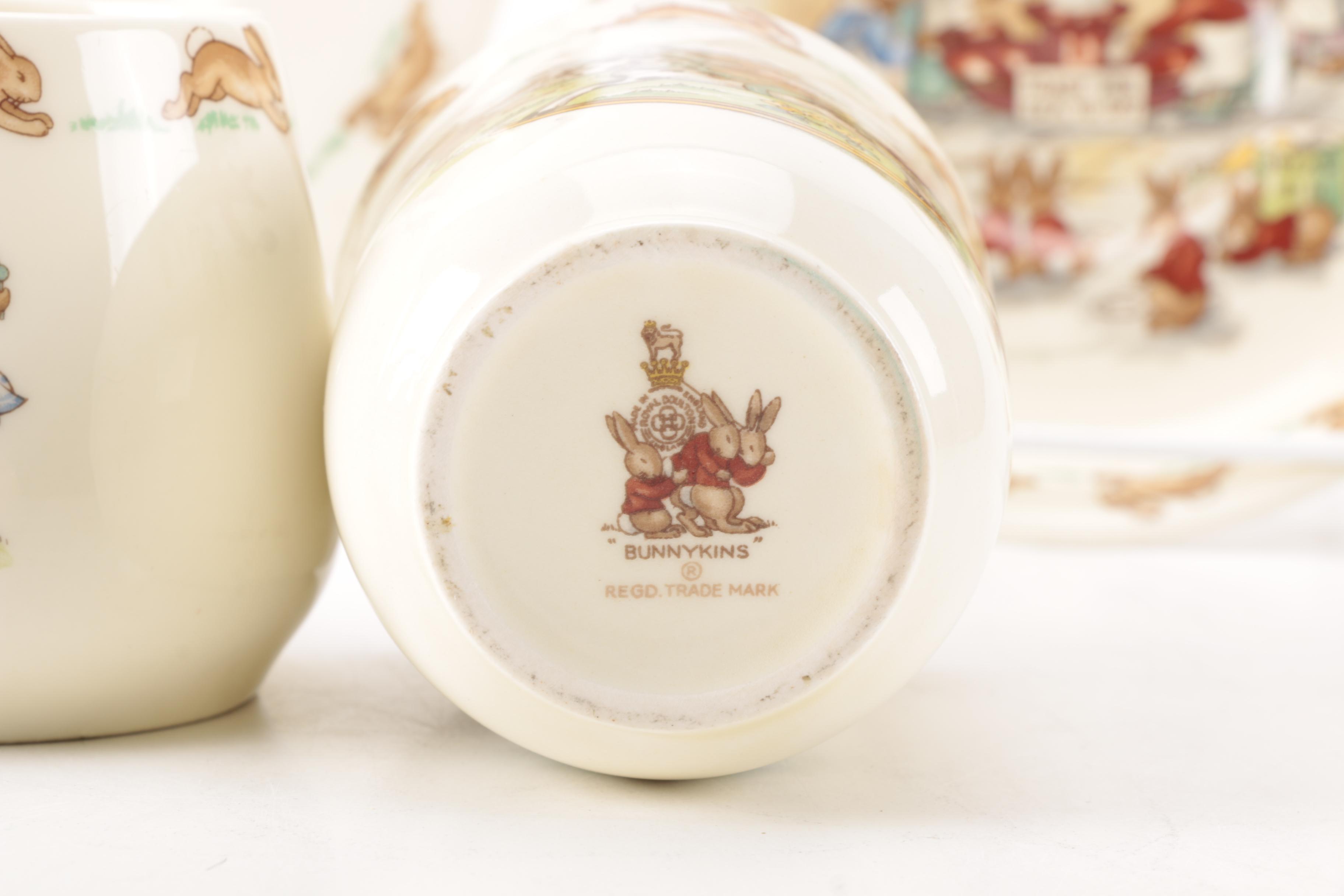Vintage Royal Doulton "Bunnykins"  Children's Tableware