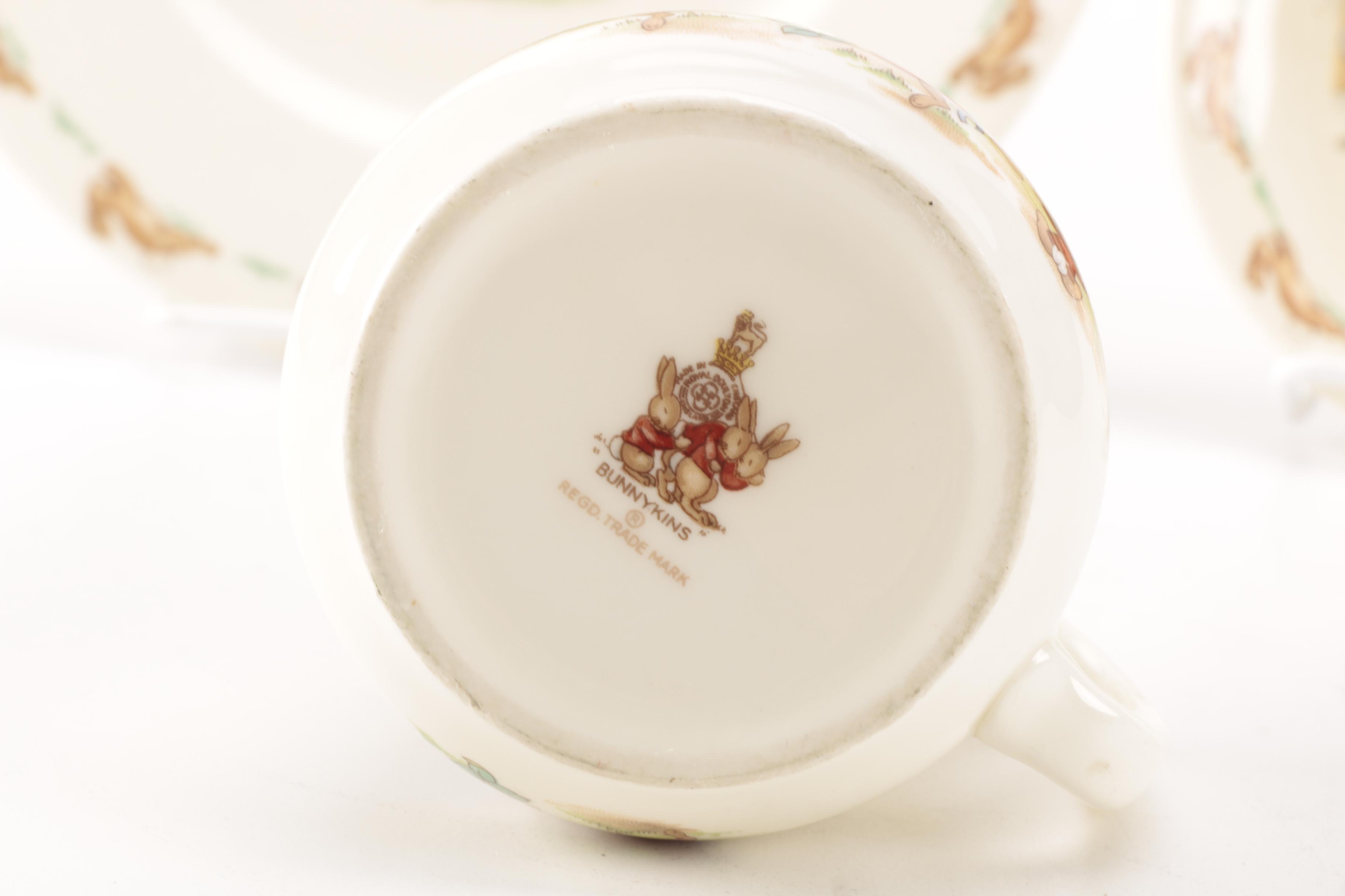 Vintage Royal Doulton "Bunnykins"  Children's Tableware
