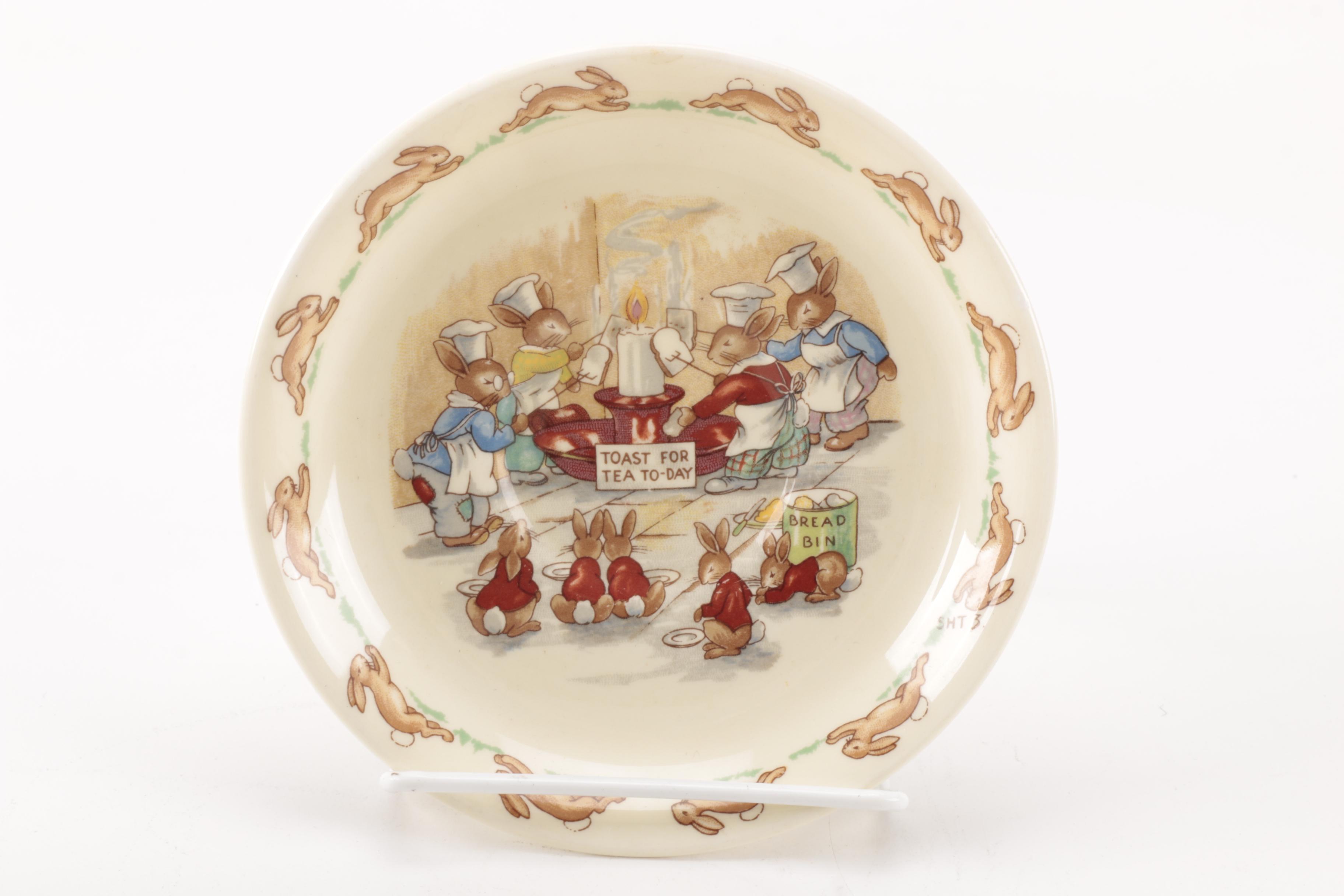 Vintage Royal Doulton "Bunnykins"  Children's Tableware