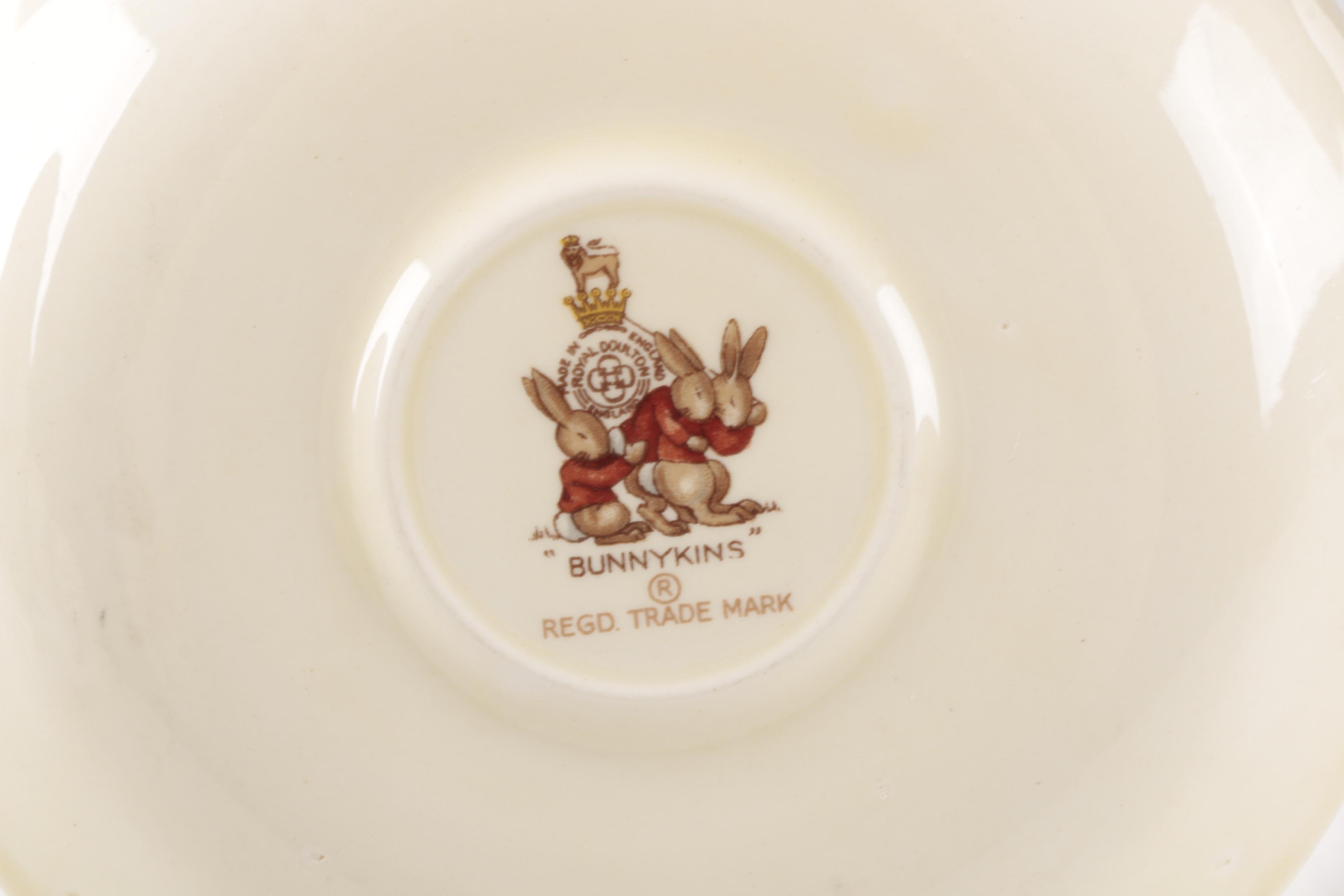 Vintage Royal Doulton "Bunnykins"  Children's Tableware