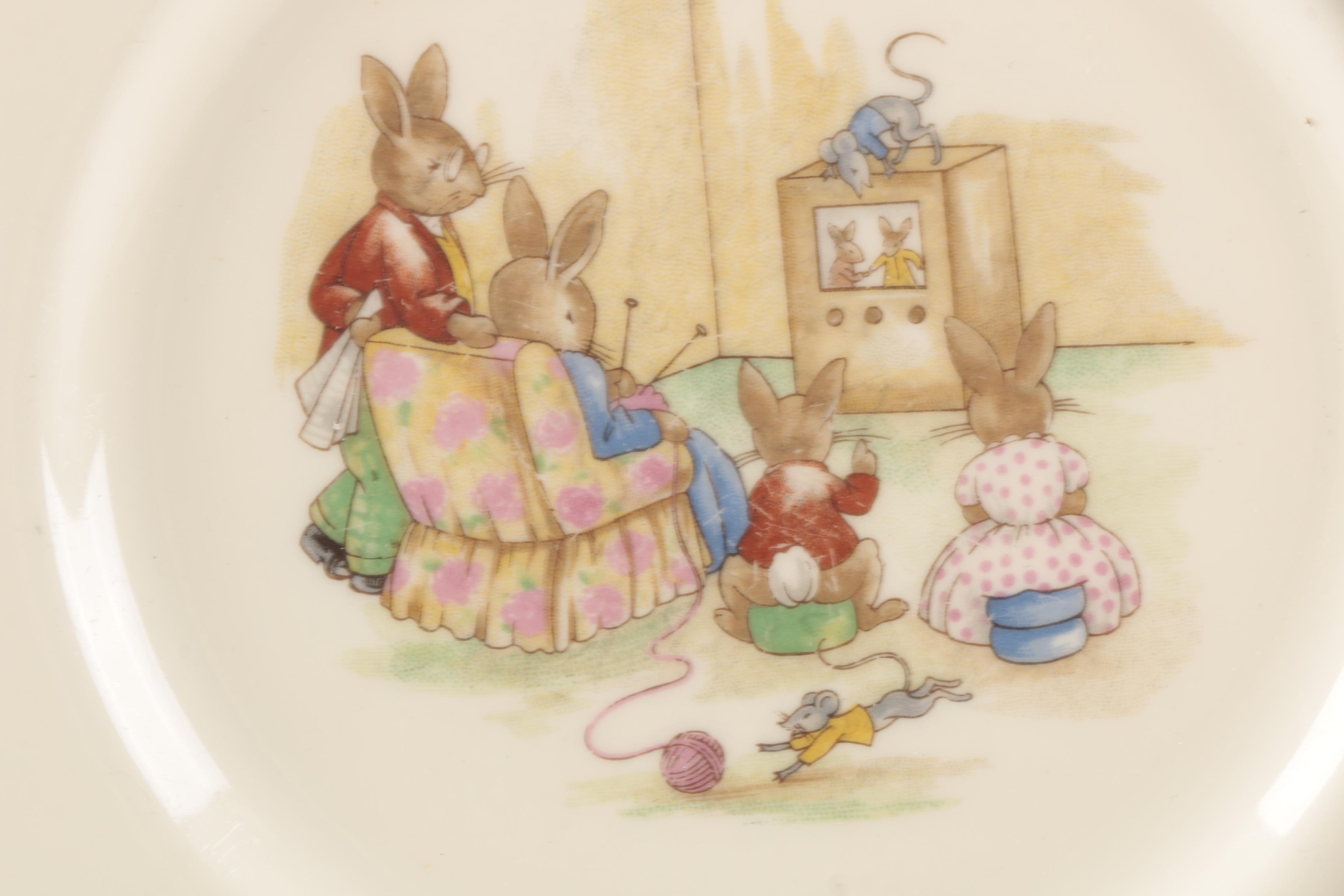 Vintage Royal Doulton "Bunnykins"  Children's Tableware