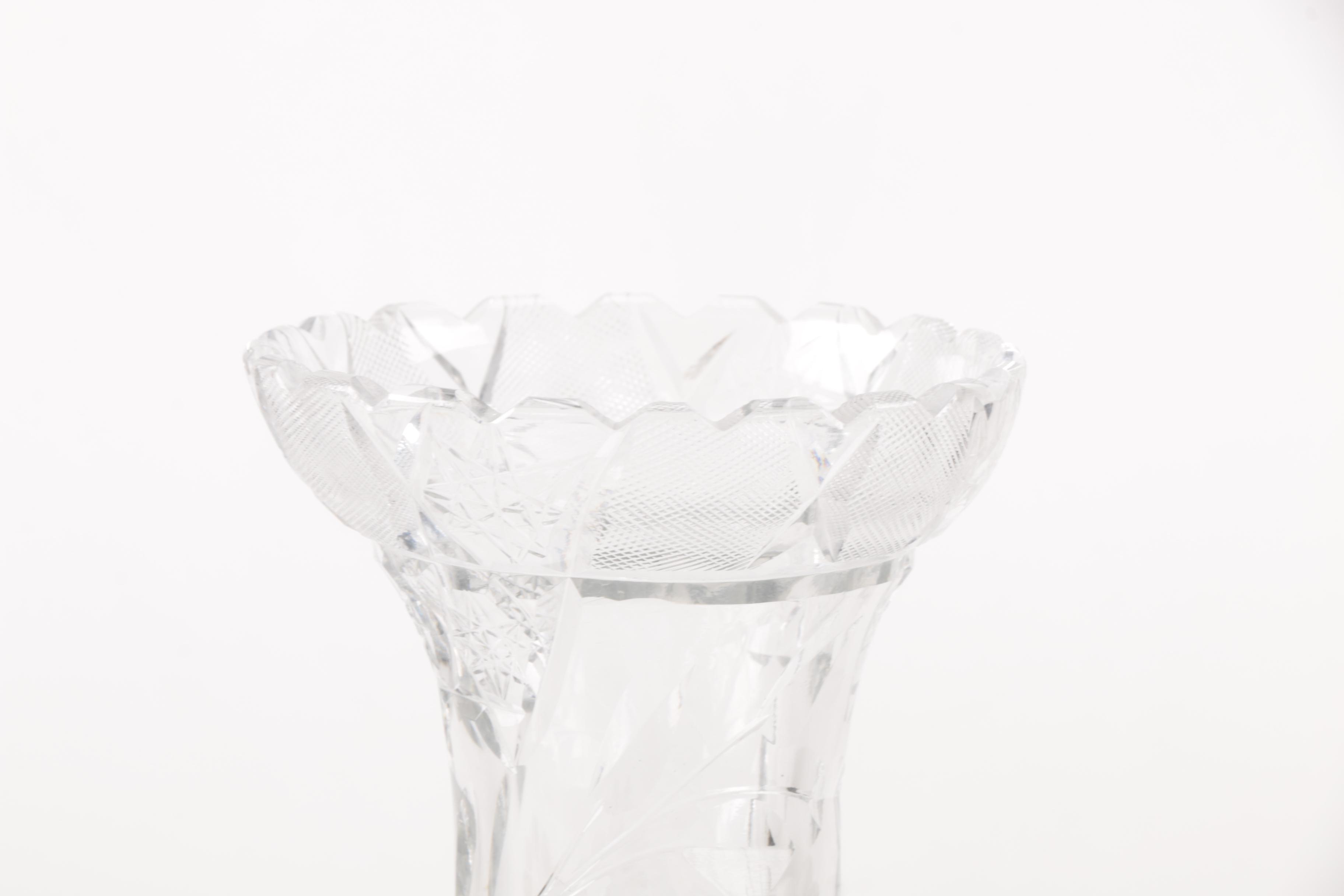 Crystal Pitcher and Vase