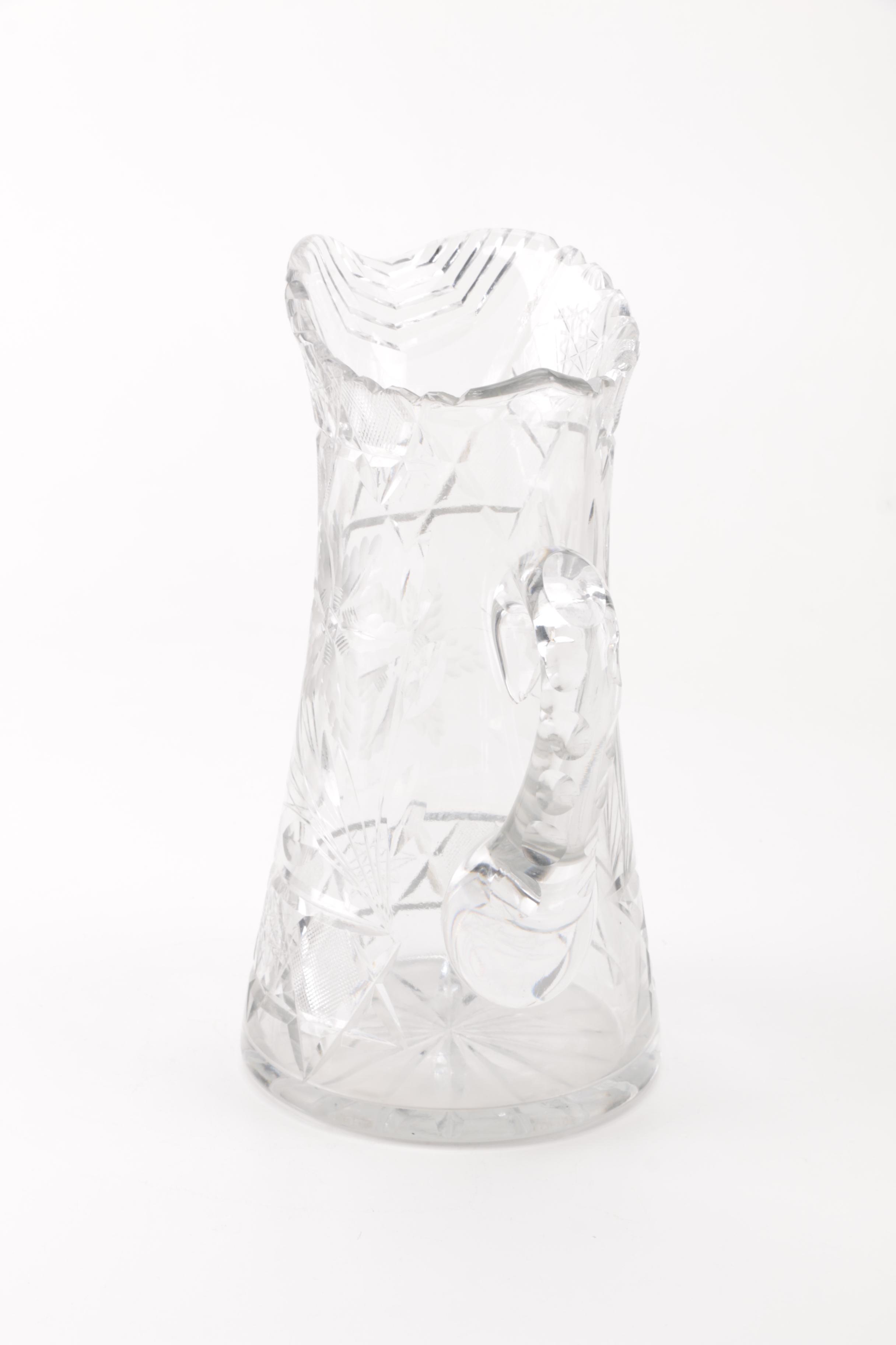 Crystal Pitcher and Vase