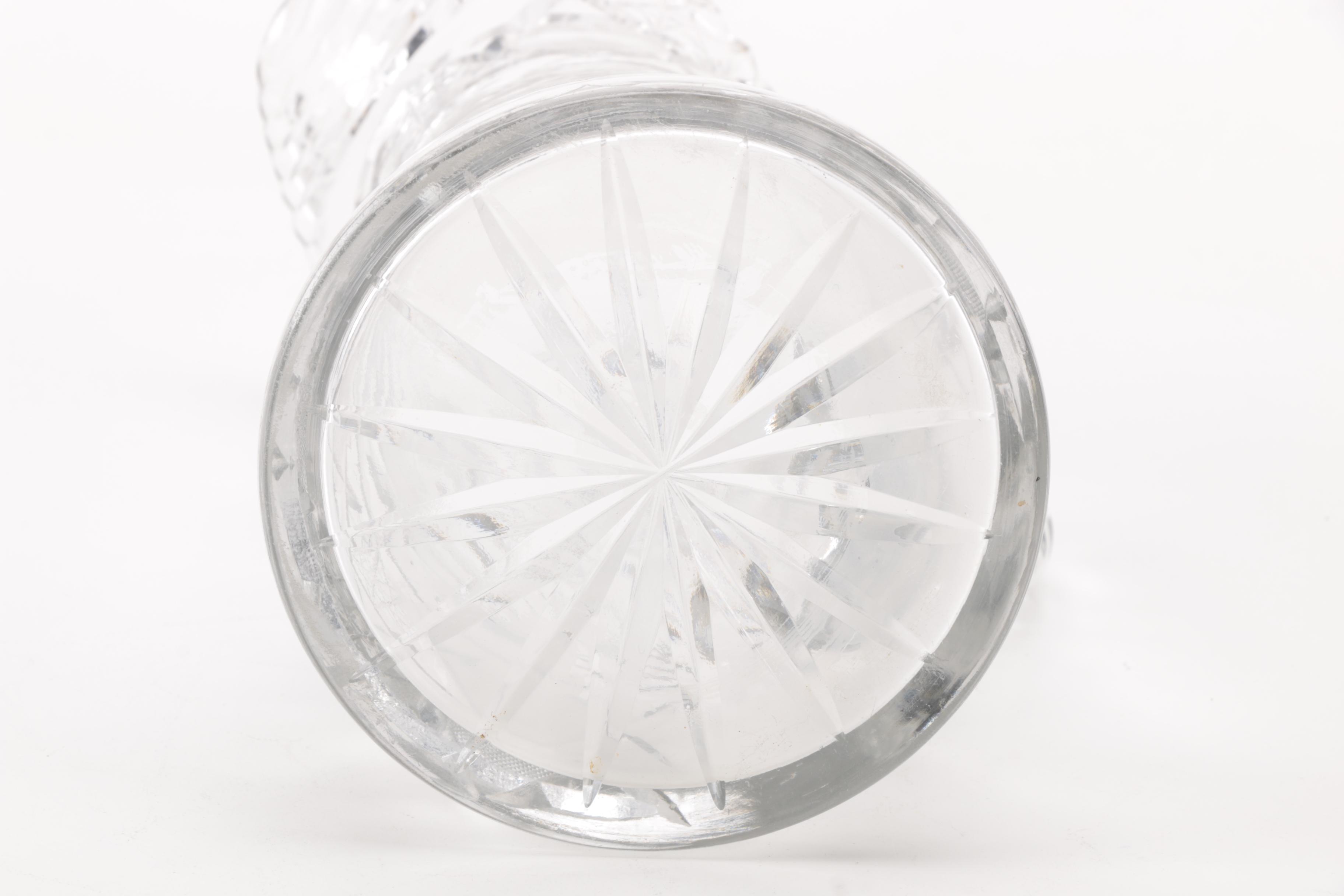 Crystal Pitcher and Vase