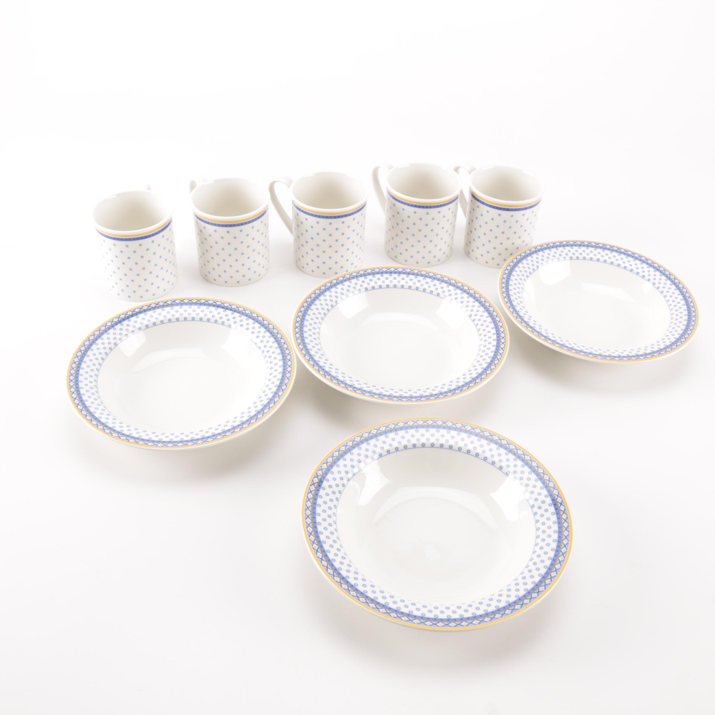 Villeroy & Boch Design Collection "Perpignan" Mugs and Plates