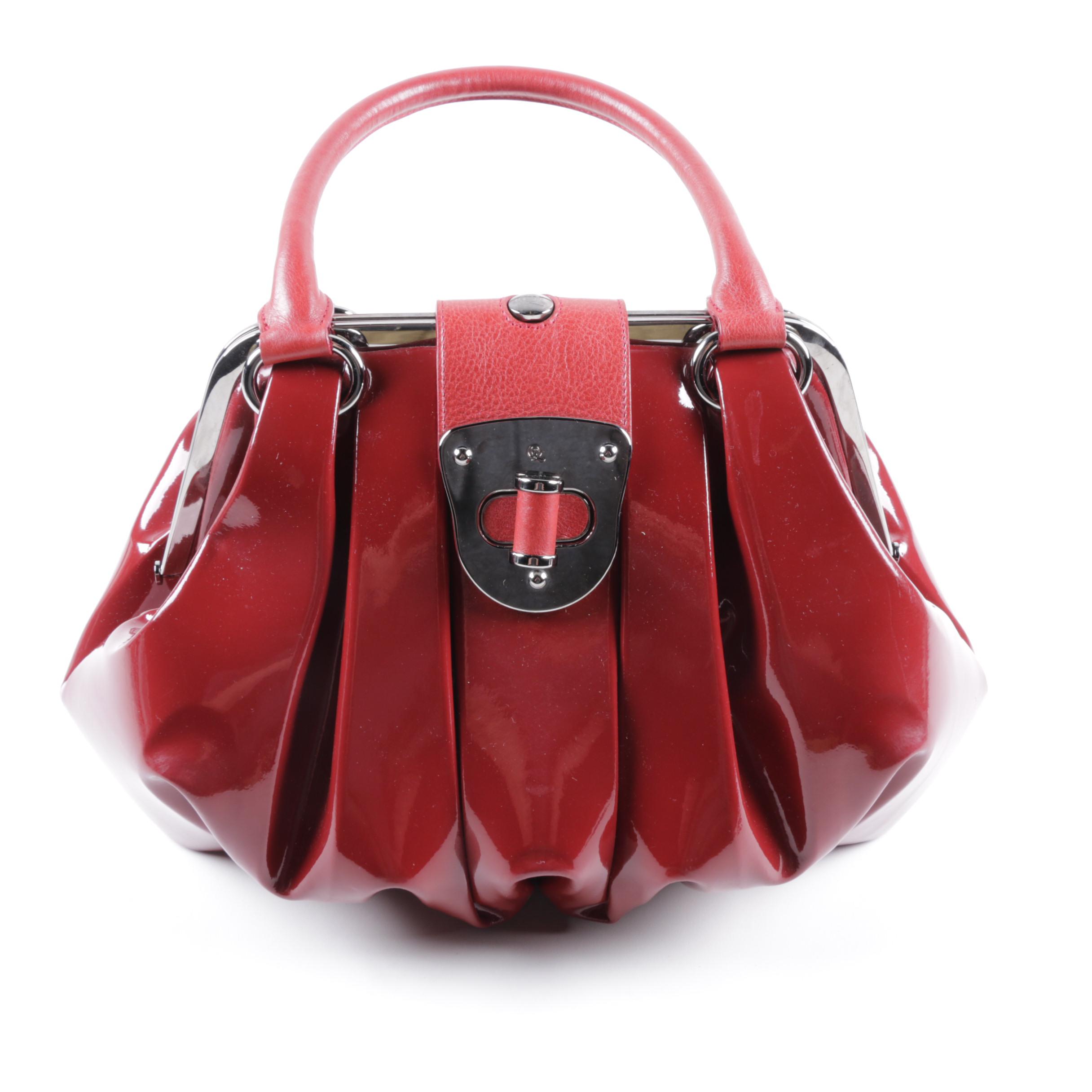 Alexander McQueen Patent Leather Elvie Bag