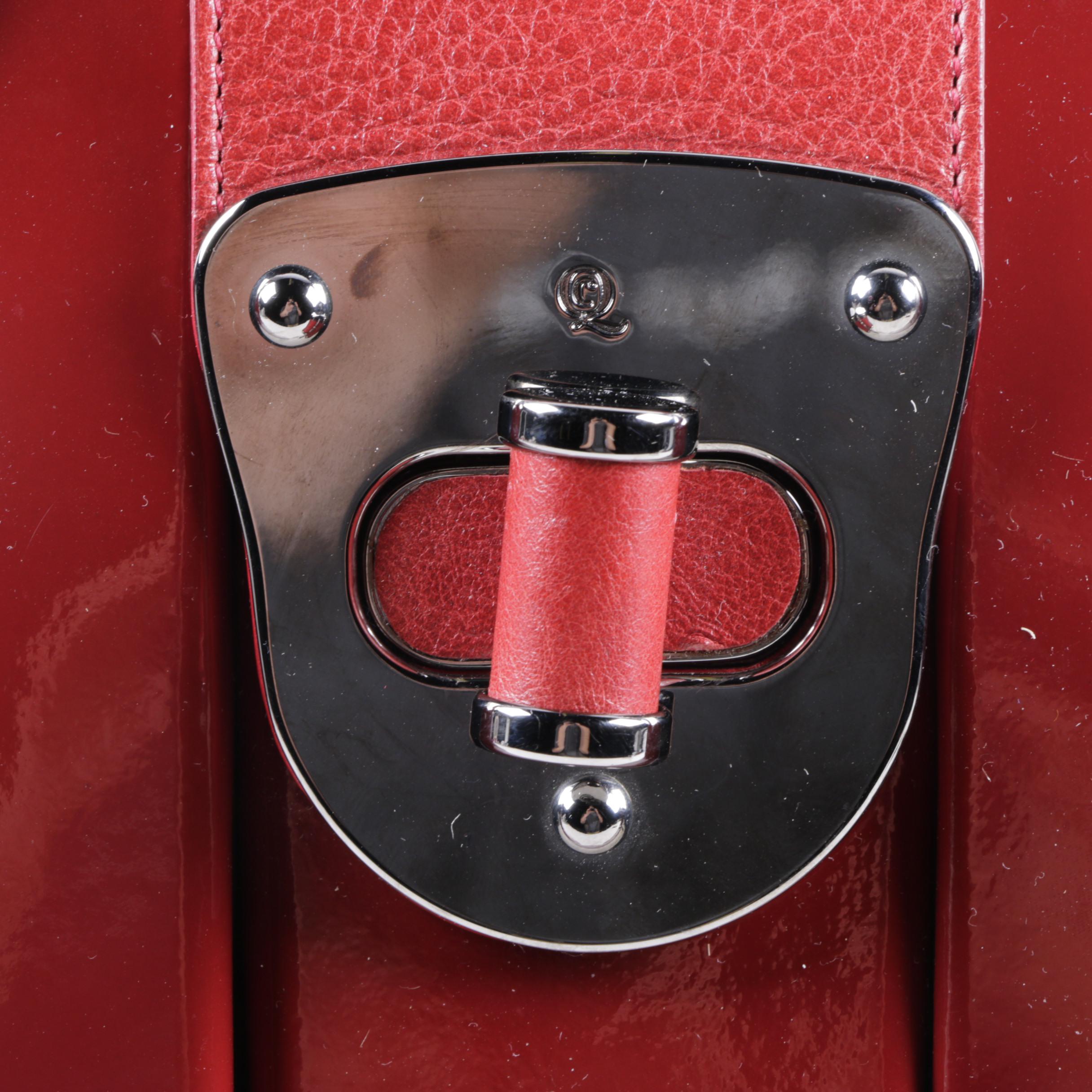 Alexander McQueen Patent Leather Elvie Bag