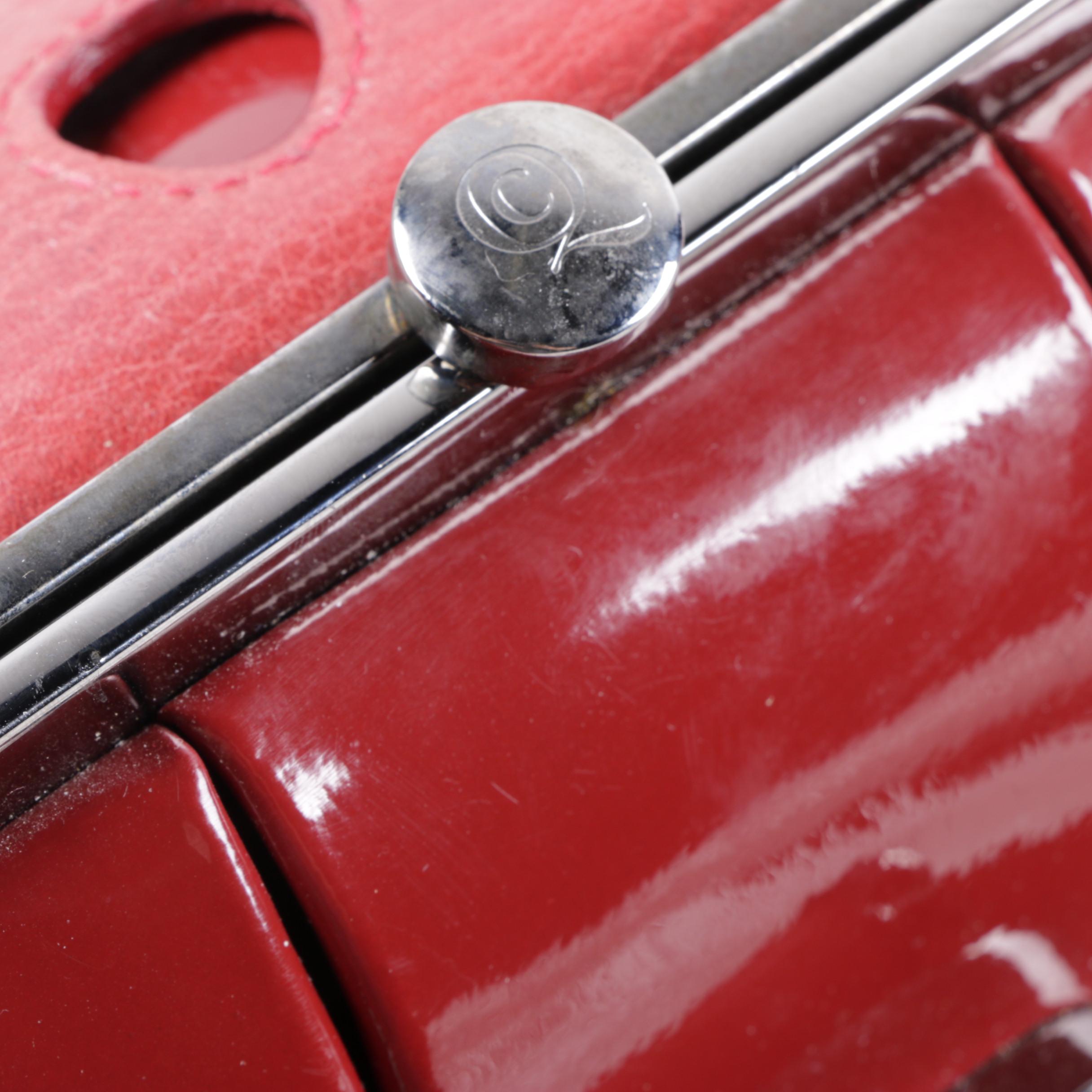 Alexander McQueen Patent Leather Elvie Bag