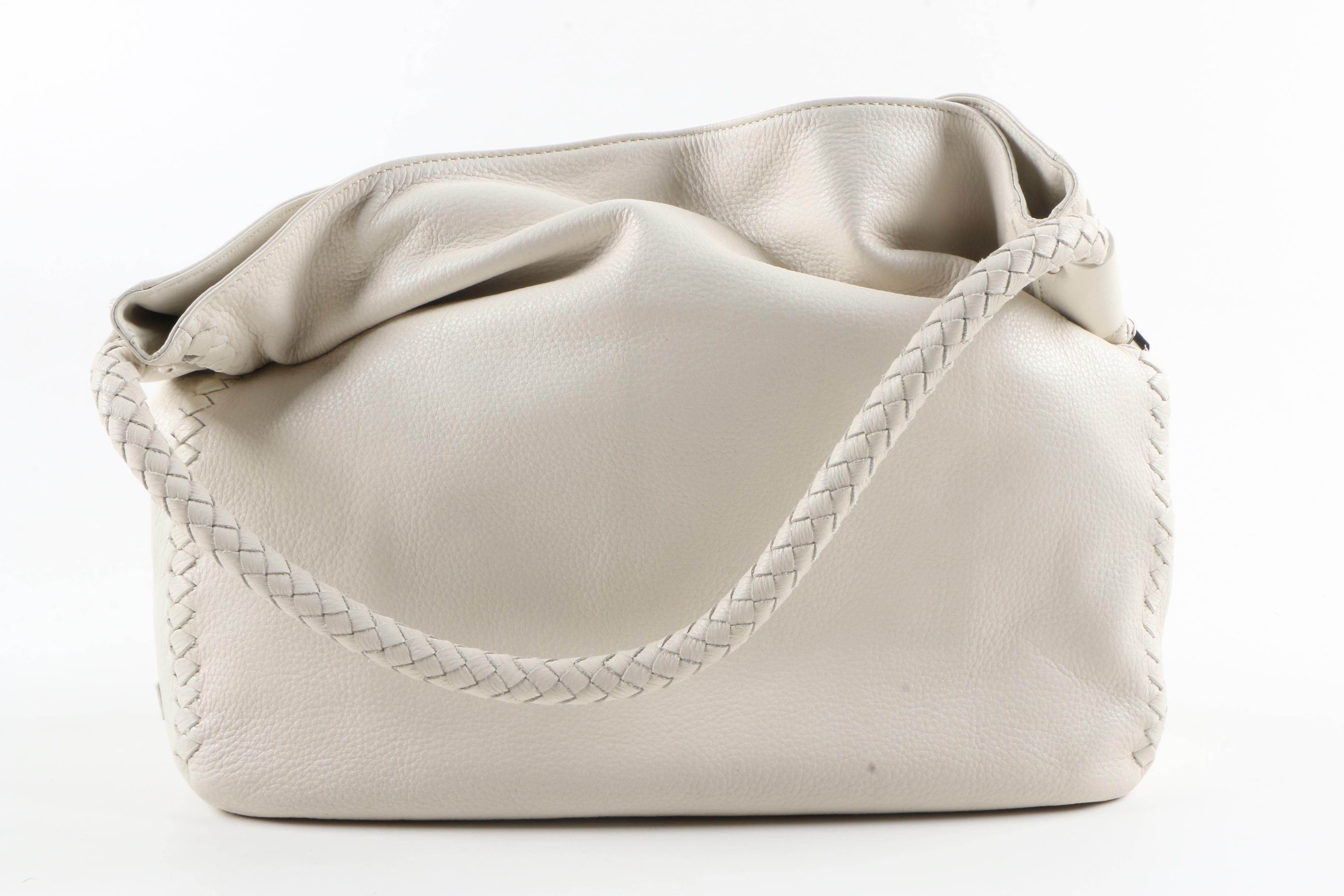 Clare 2 in 1 White Leather Purses