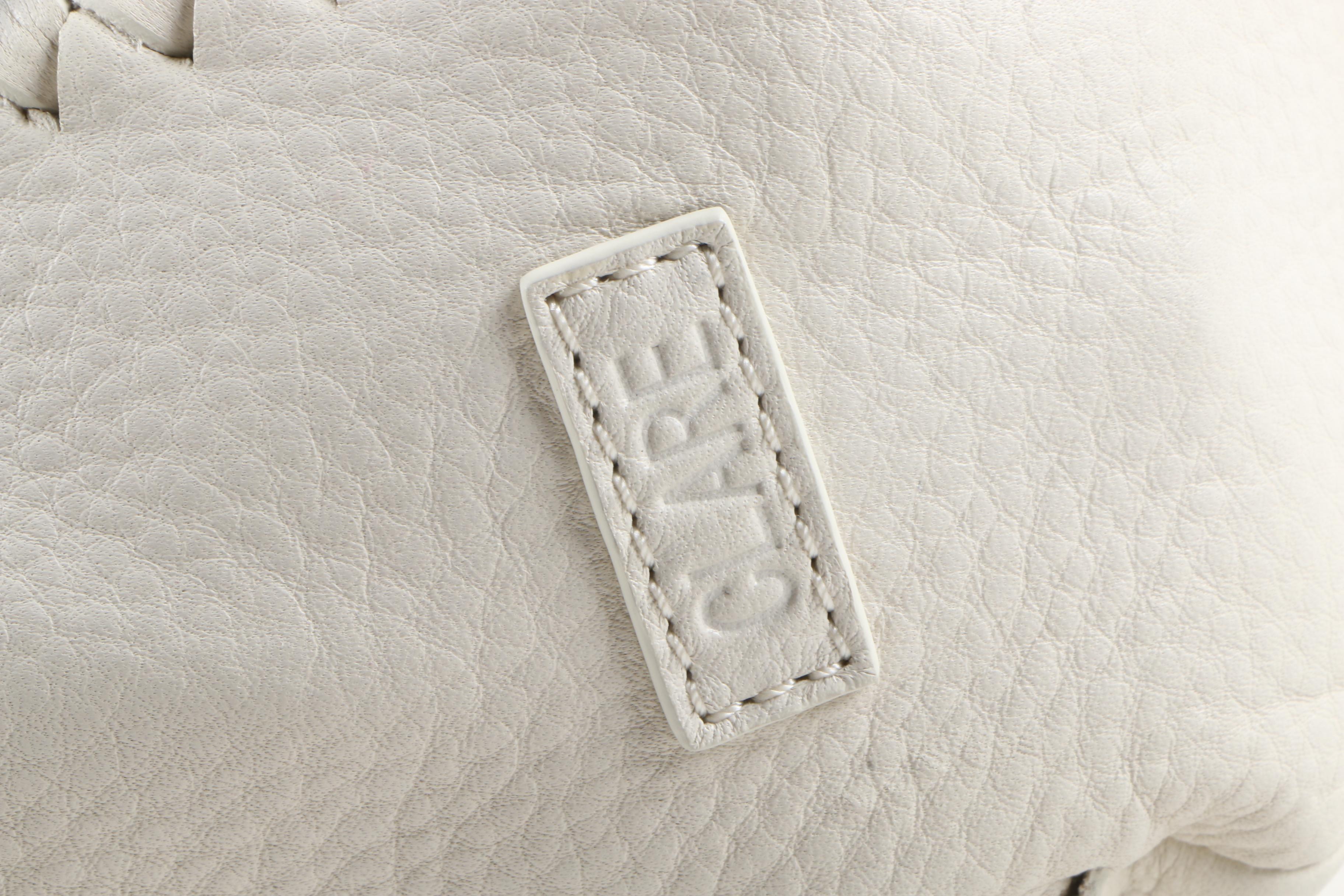 Clare 2 in 1 White Leather Purses