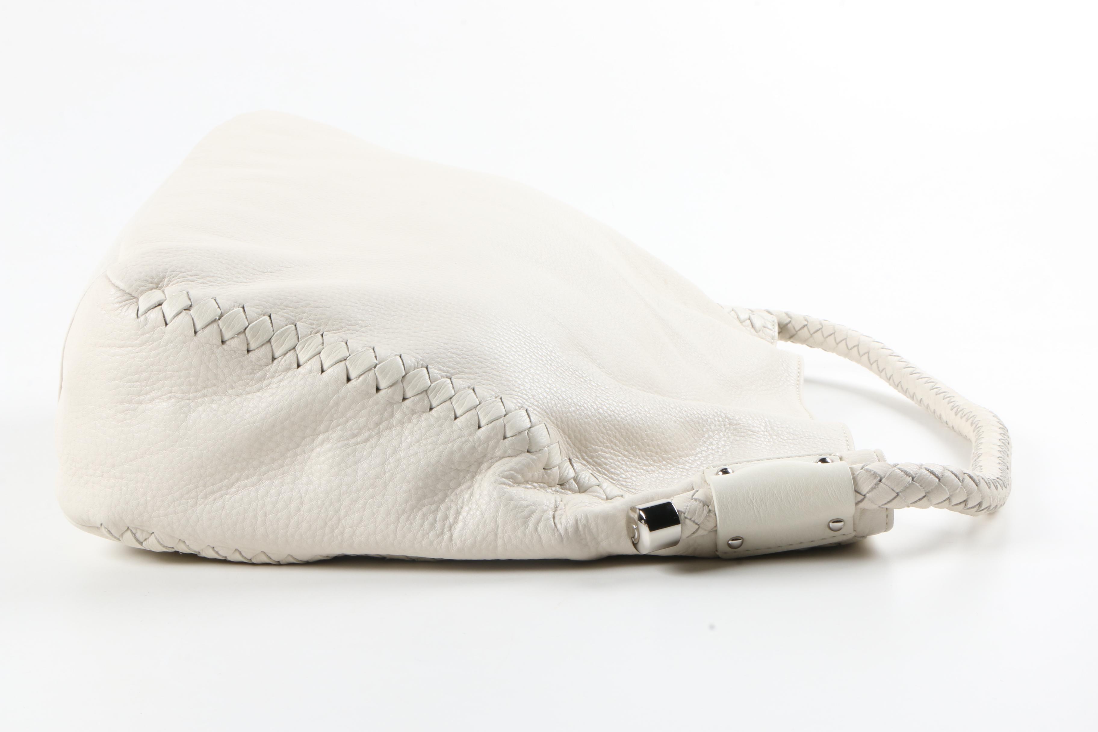 Clare 2 in 1 White Leather Purses