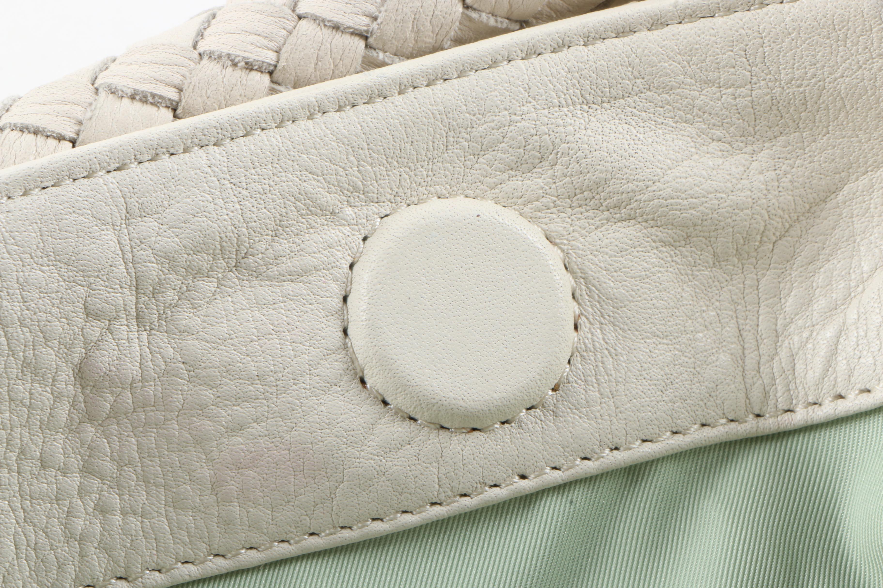 Clare 2 in 1 White Leather Purses