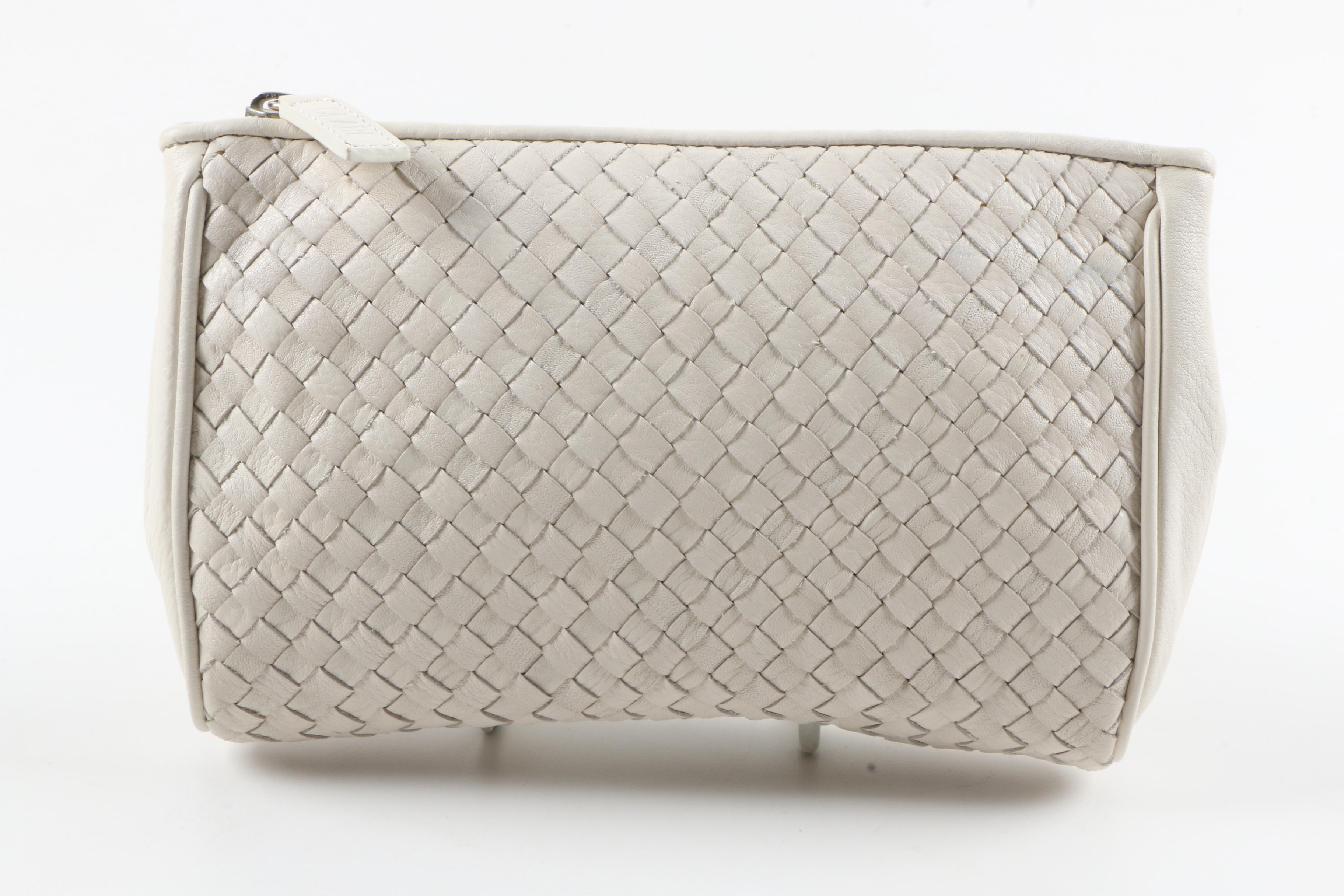 Clare 2 in 1 White Leather Purses