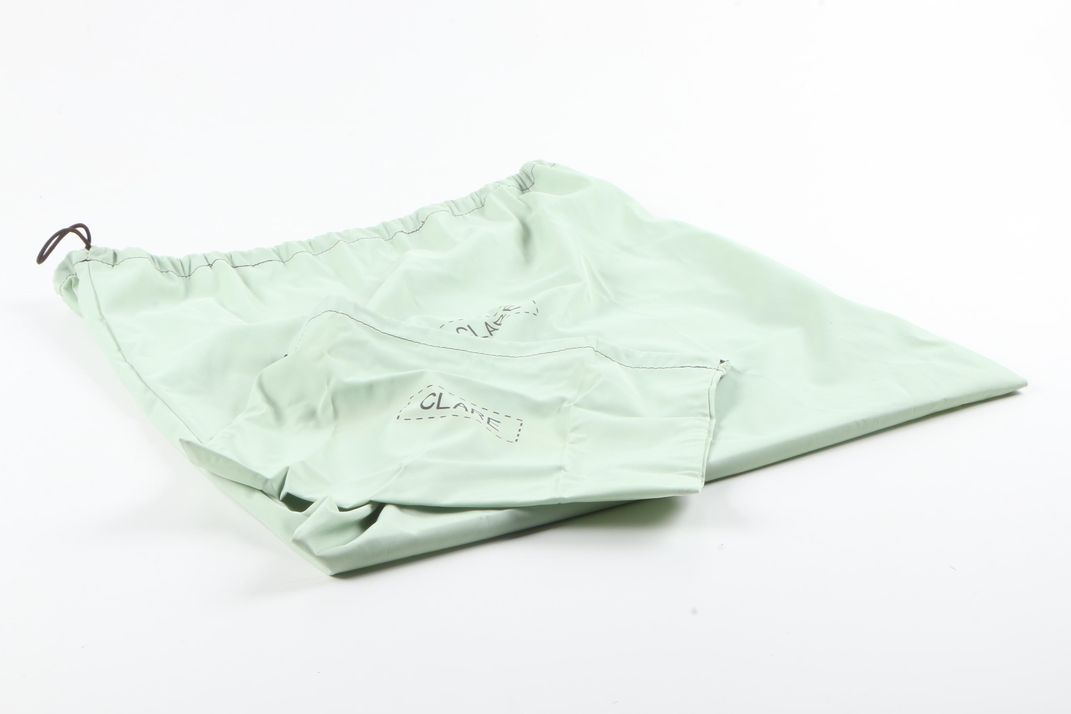 Clare 2 in 1 White Leather Purses