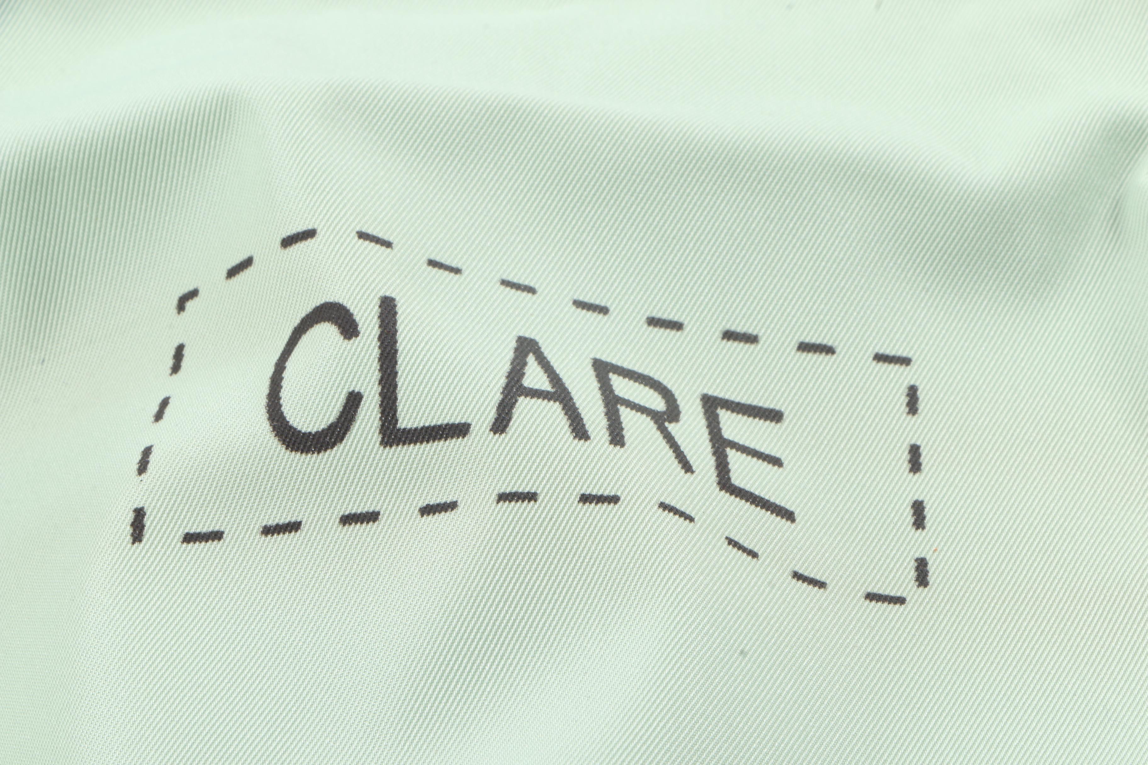 Clare 2 in 1 White Leather Purses