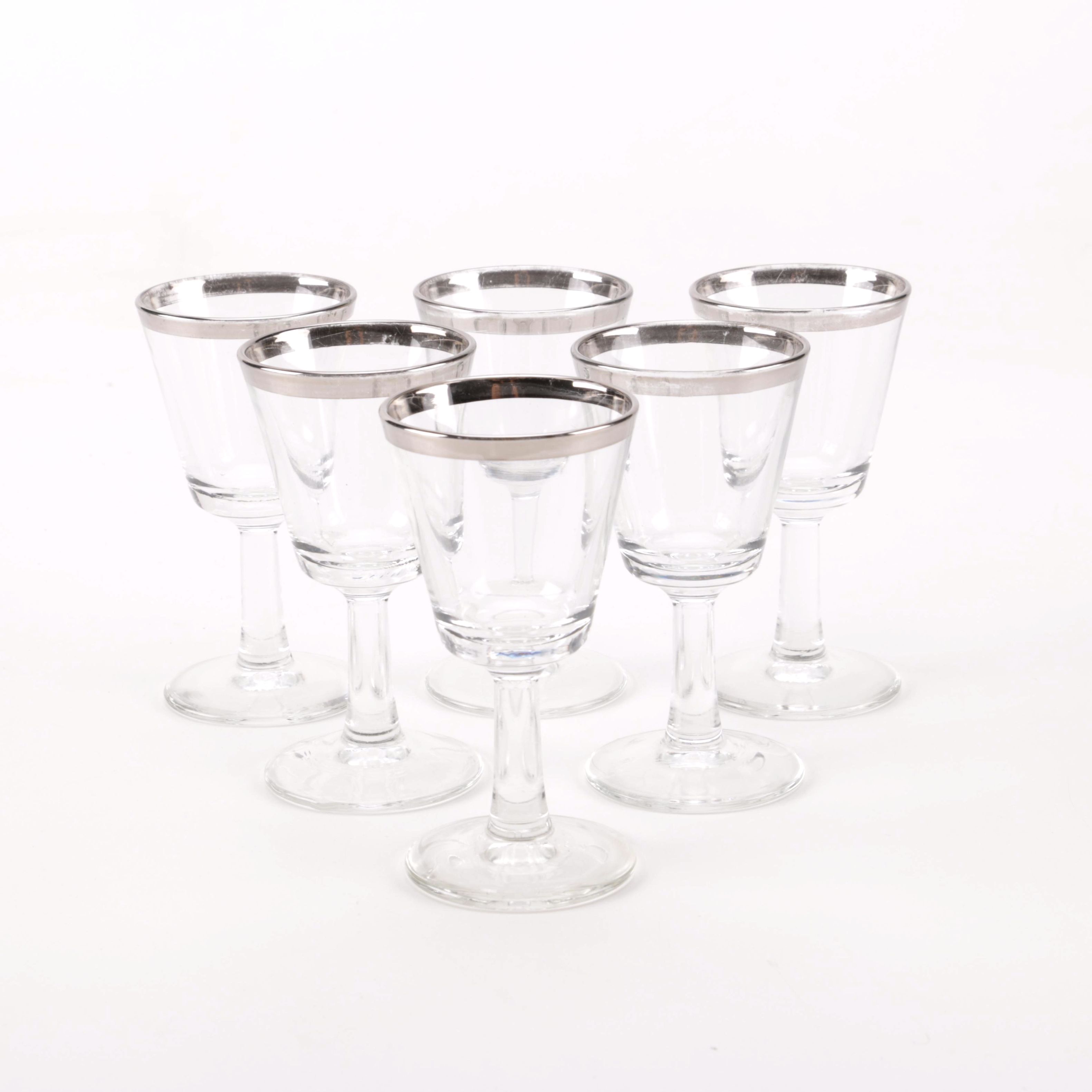 Glass Cordial Stemware Set
