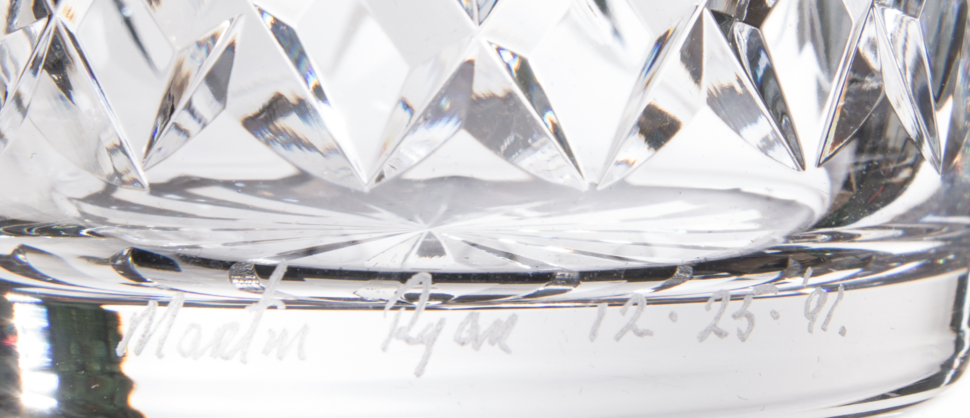 Waterford Crystal "Maeve" Highball Glasses Signed by Martin Ryan