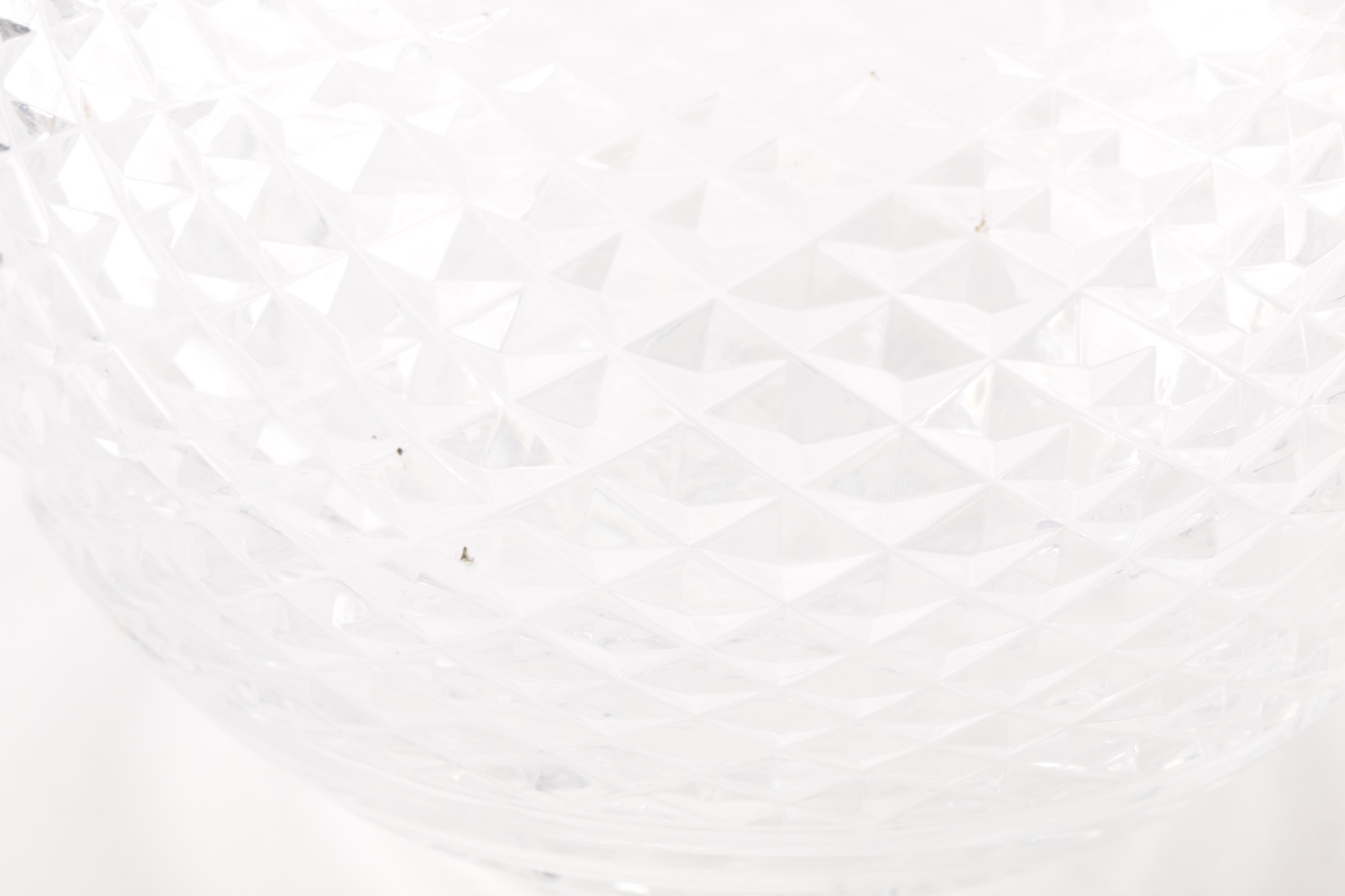 Pair of Bulbous Crystal Vases