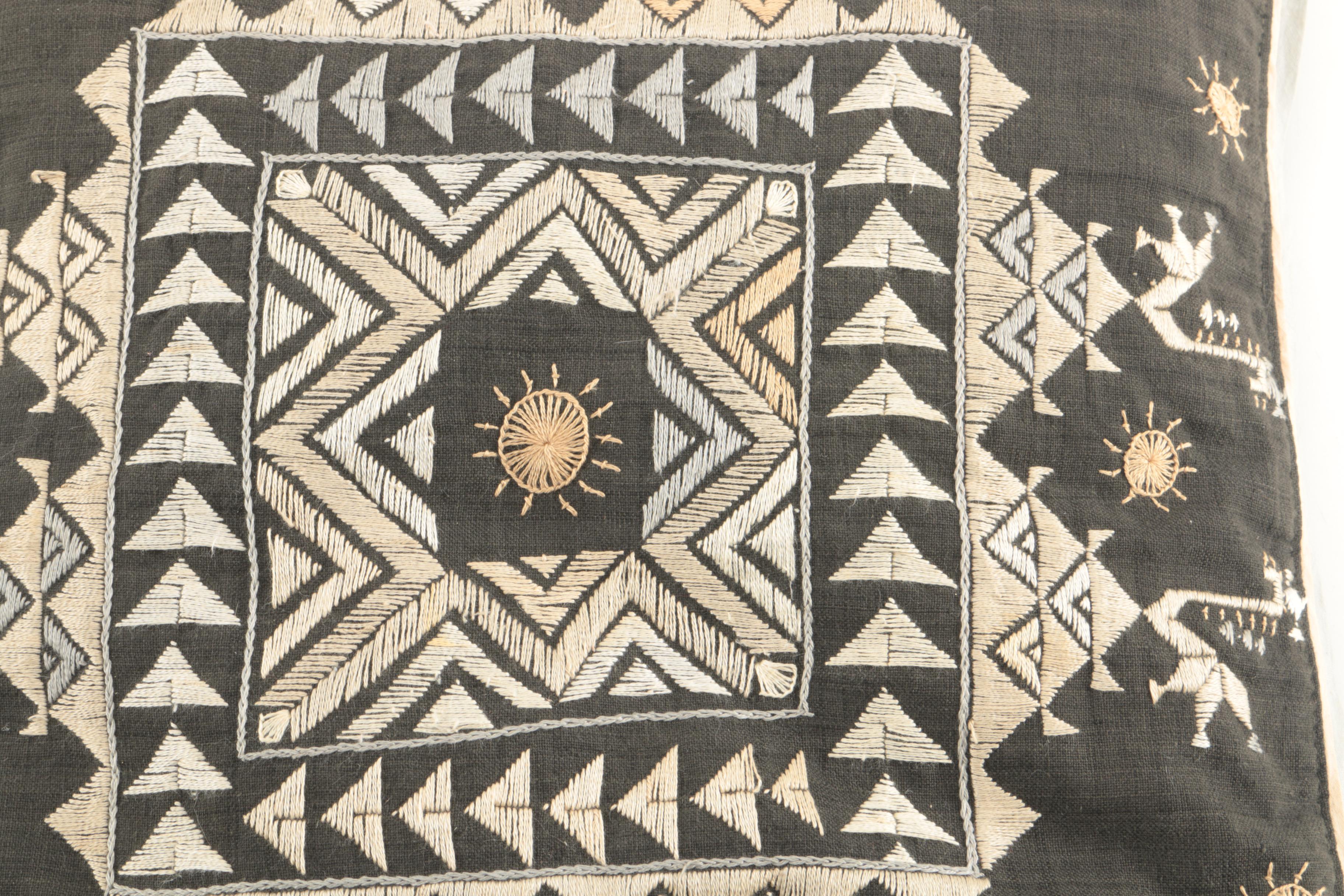 Decorative Embroidered Pillows