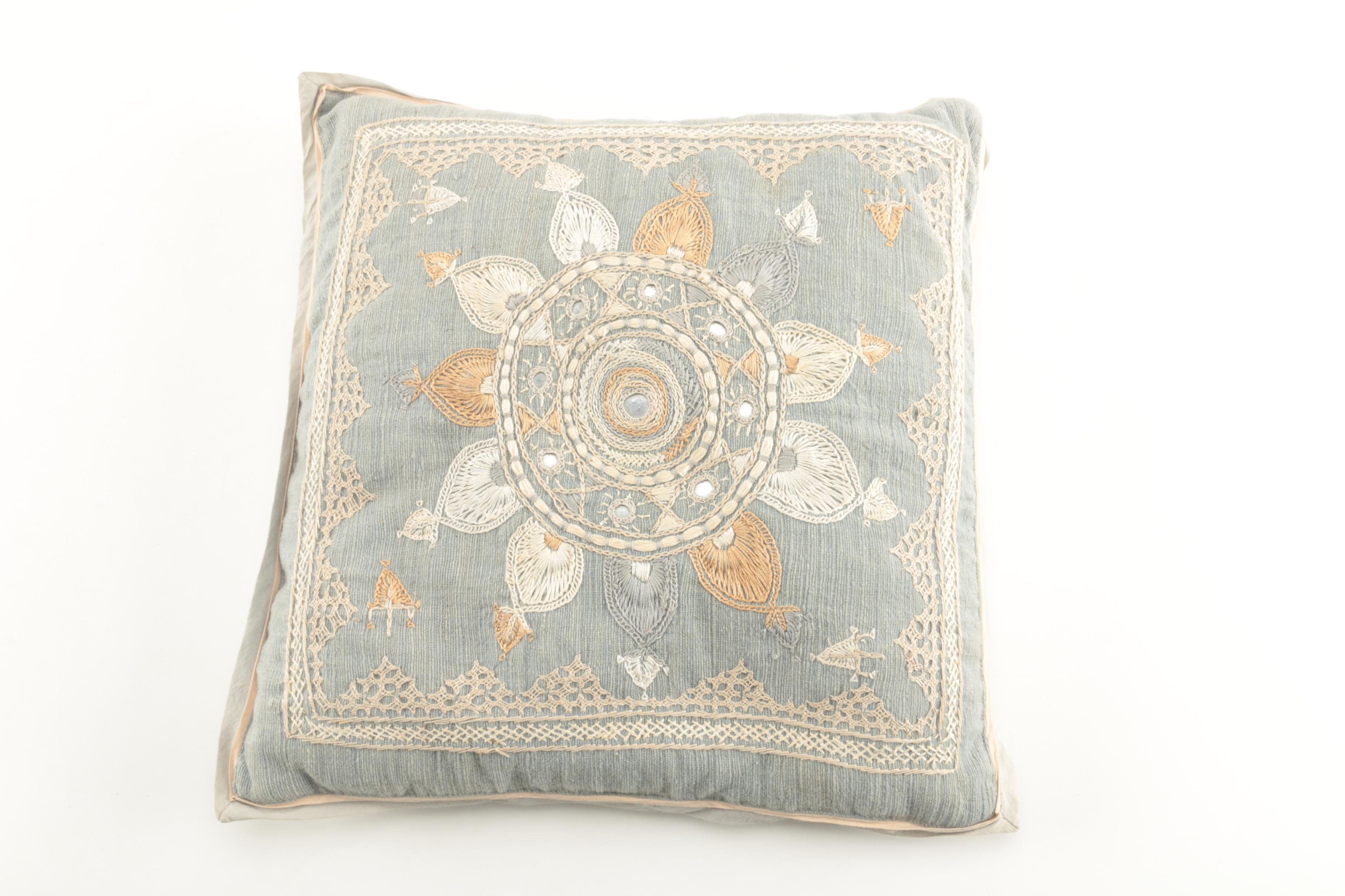 Decorative Embroidered Pillows