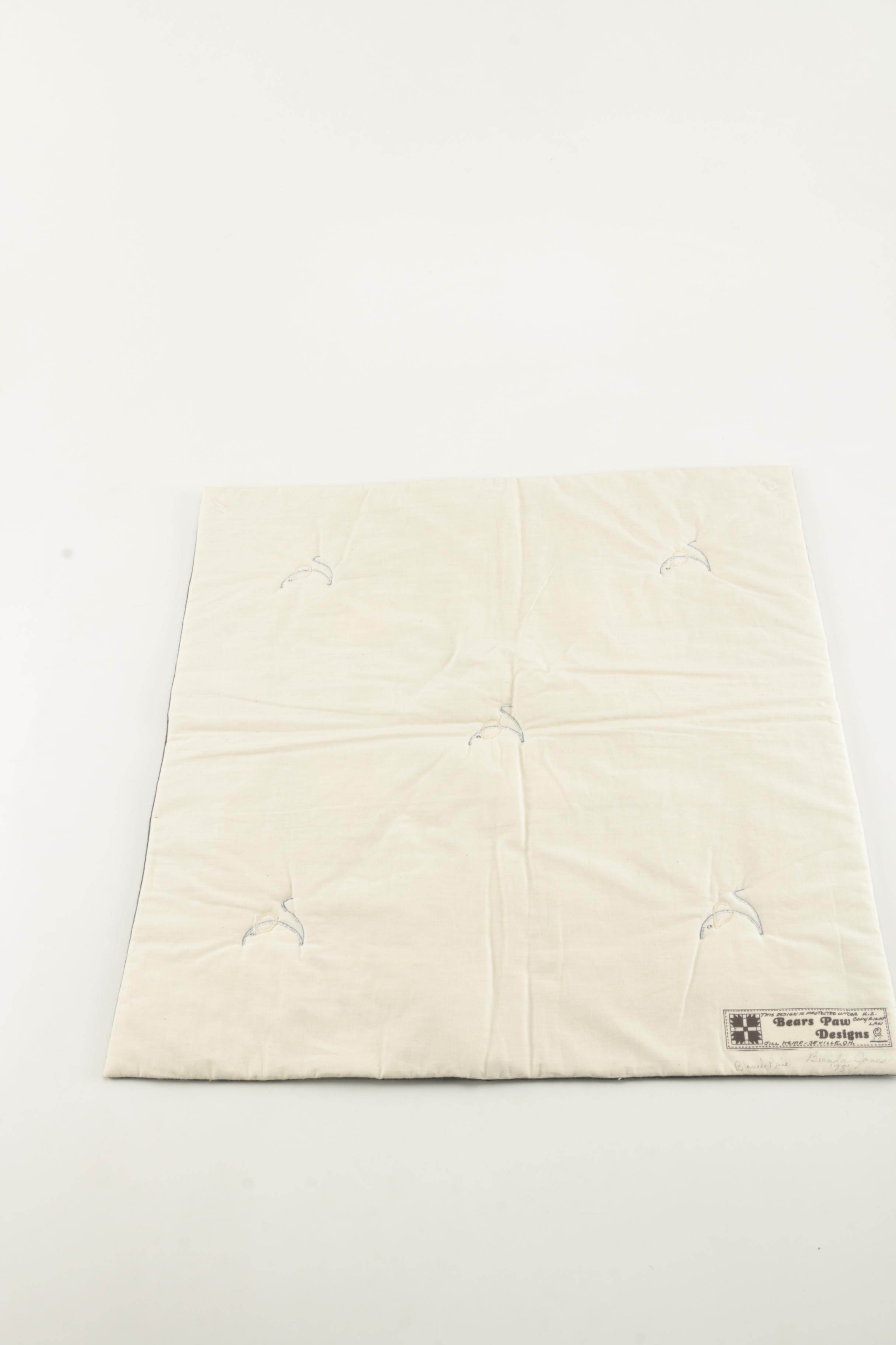 Handmade Cat-Themed Medallion Quilt