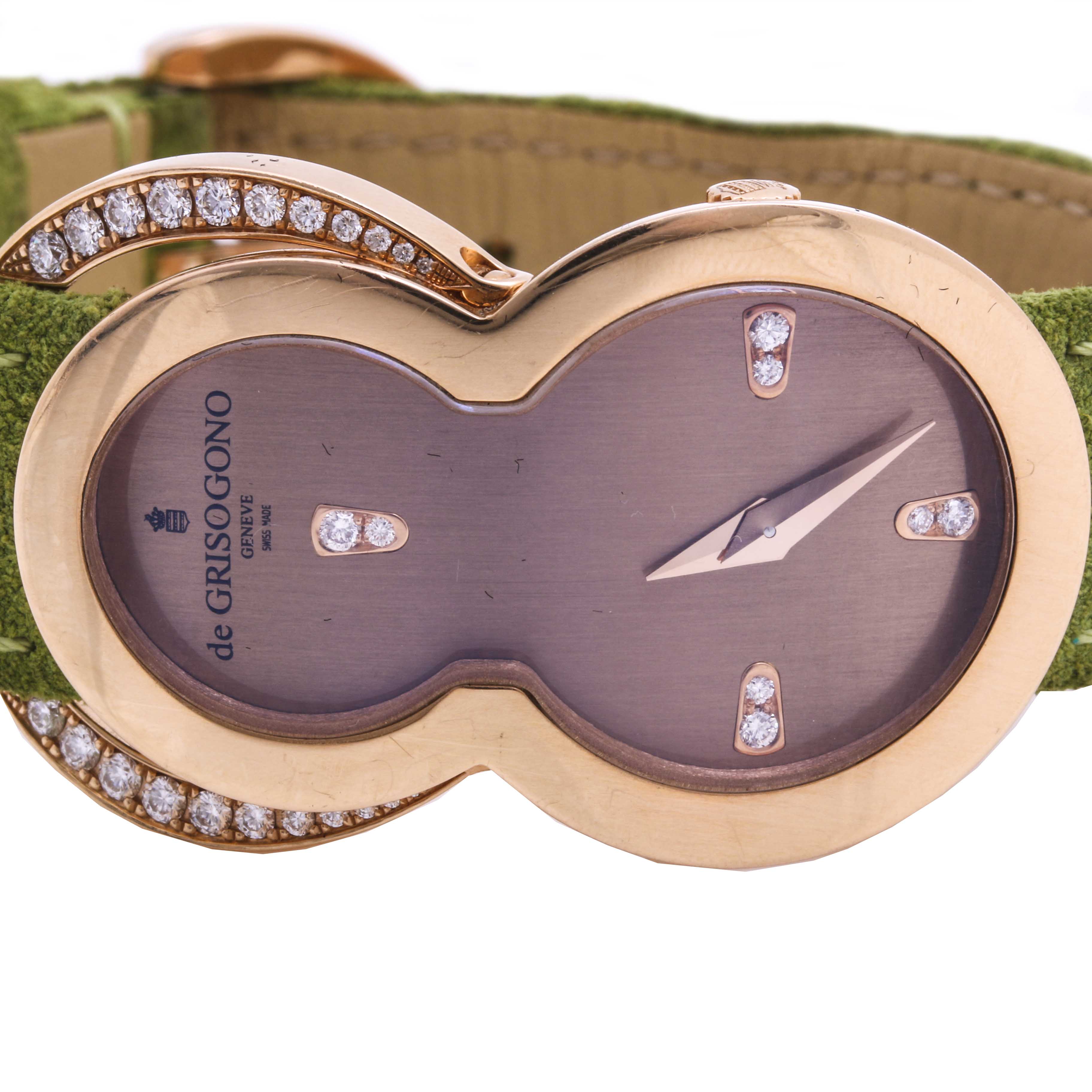 de GRISOGONO Be Eight 18K Rose Gold Diamond Watch